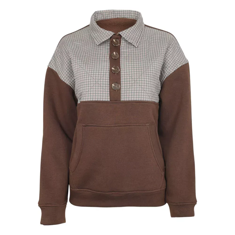 Dapplebay Heirloom 1/2 Zip Quilted Pullover Dark Bay