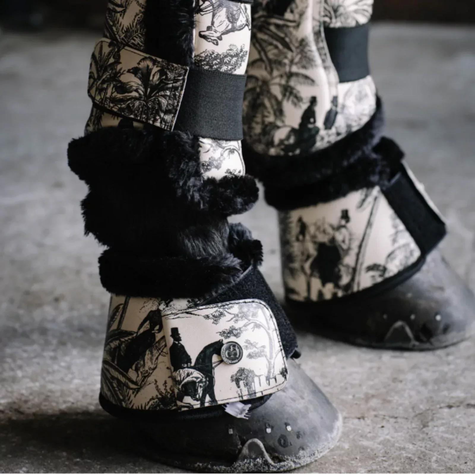 Dapplebay Limited Edition Bell Boots in Tropic Toile- Small