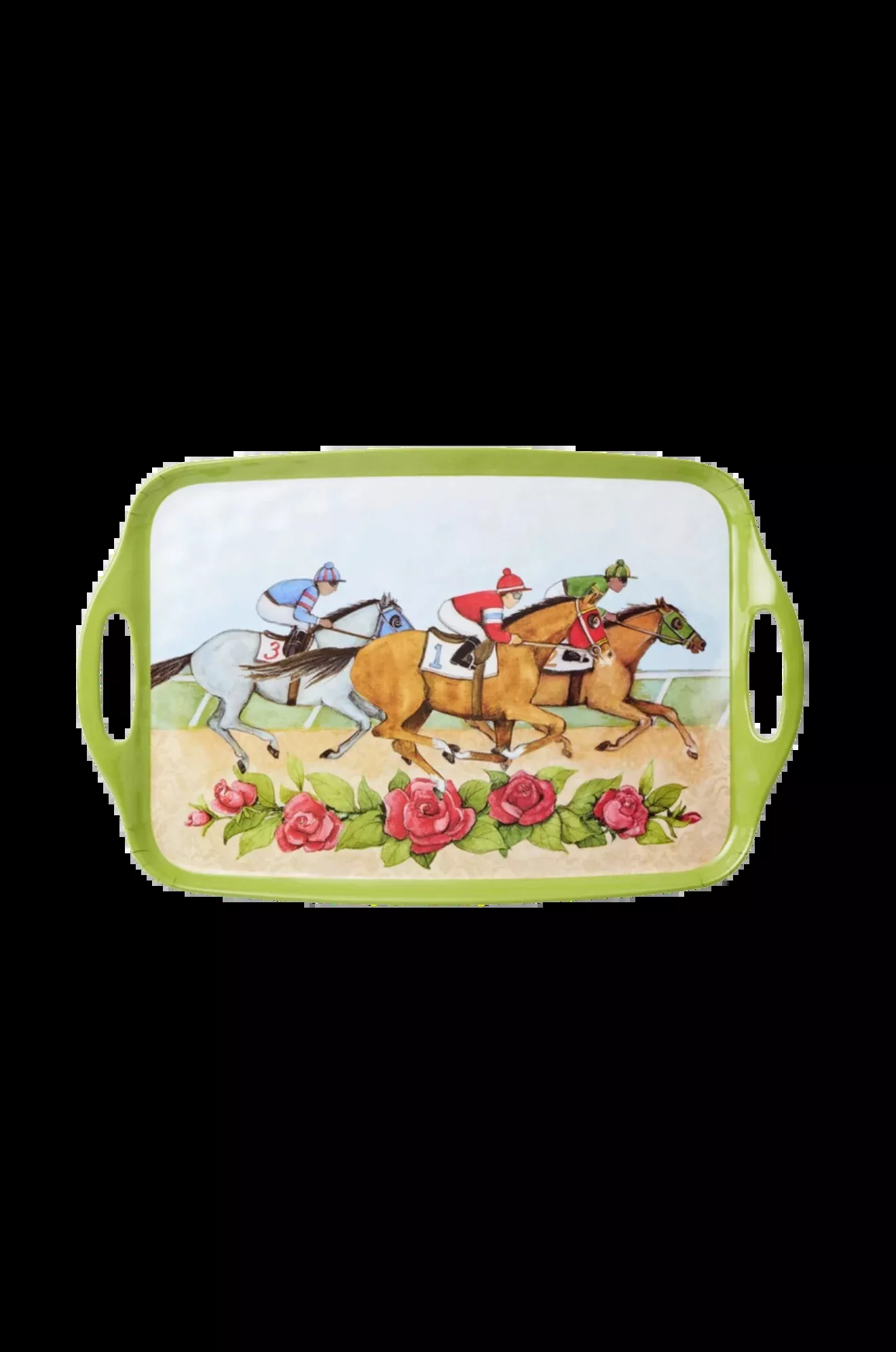 Day At The Races Melamine Tray w/Handles