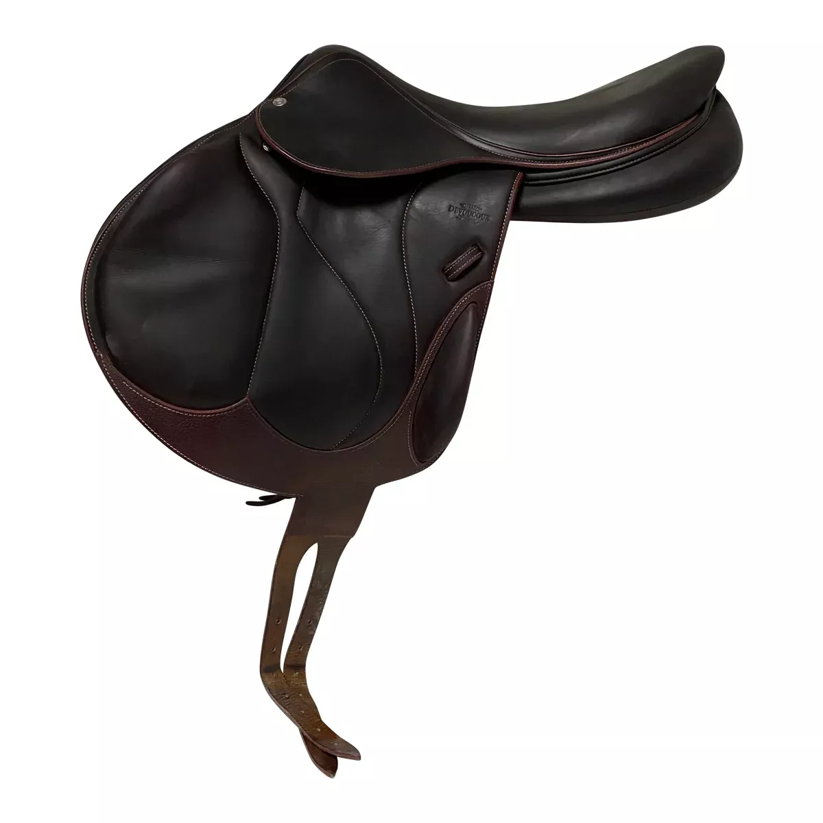 Devoucoux 2022 'Chiberta O' Monoflap Saddle in Havana - 18"