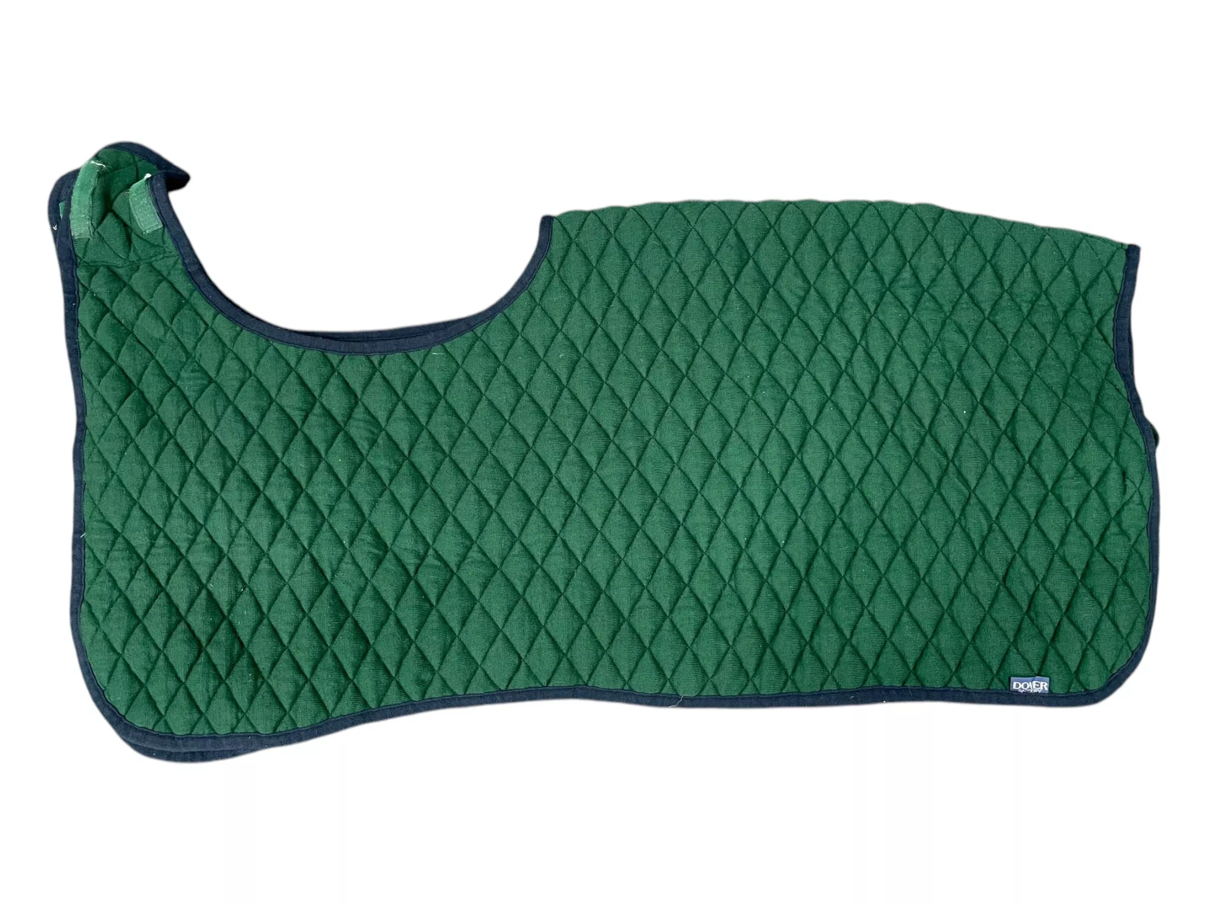 Dover Quilted Quarter Sheet - Green/Navy - Approx 51" - USED