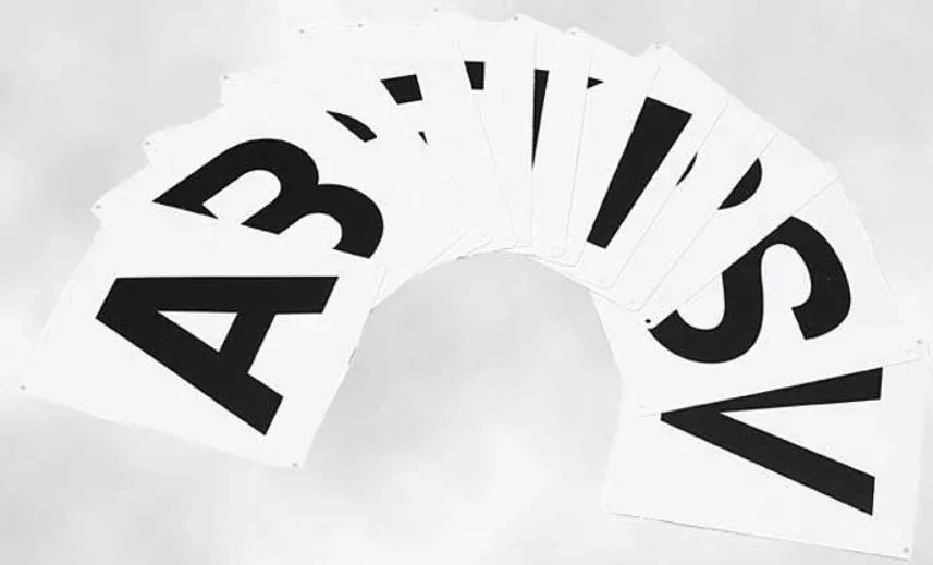 Dressage Letters Wall Mounted