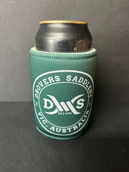 Drovers Saddlery Logo Stubby Holder - Green