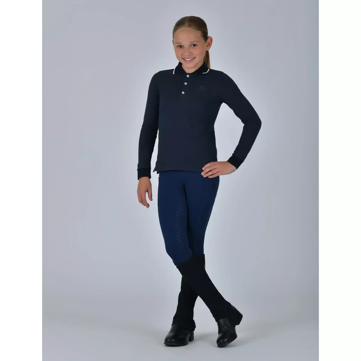 Dublin Kids Cotton Pique Long Sleeved Polo