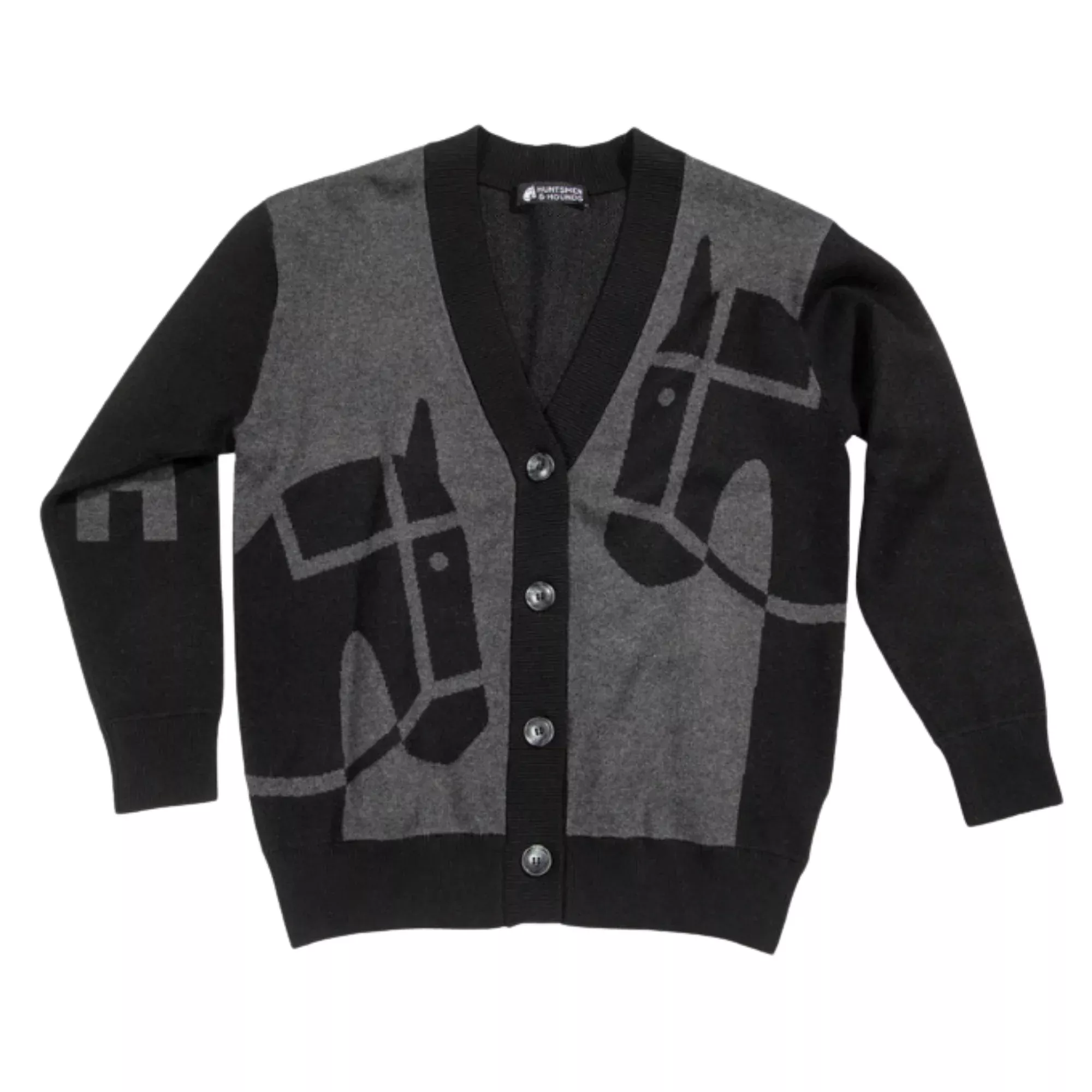 Duet Cardigan Black /Charcoal
