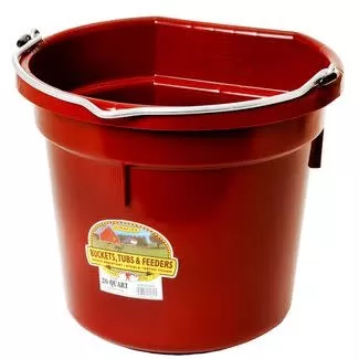 DuraFlex - Plastic Flatback Bucket 20QT -