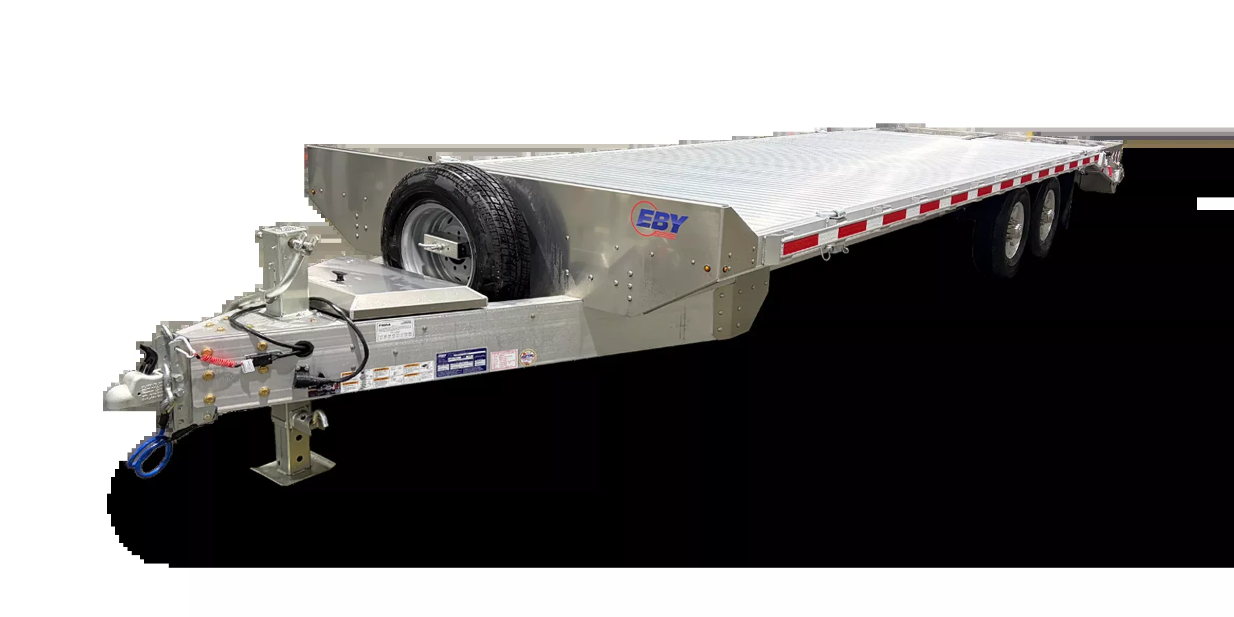 EBY 2023 24'6" x 82" Bumper Pull Aluminum Equipment Trailer