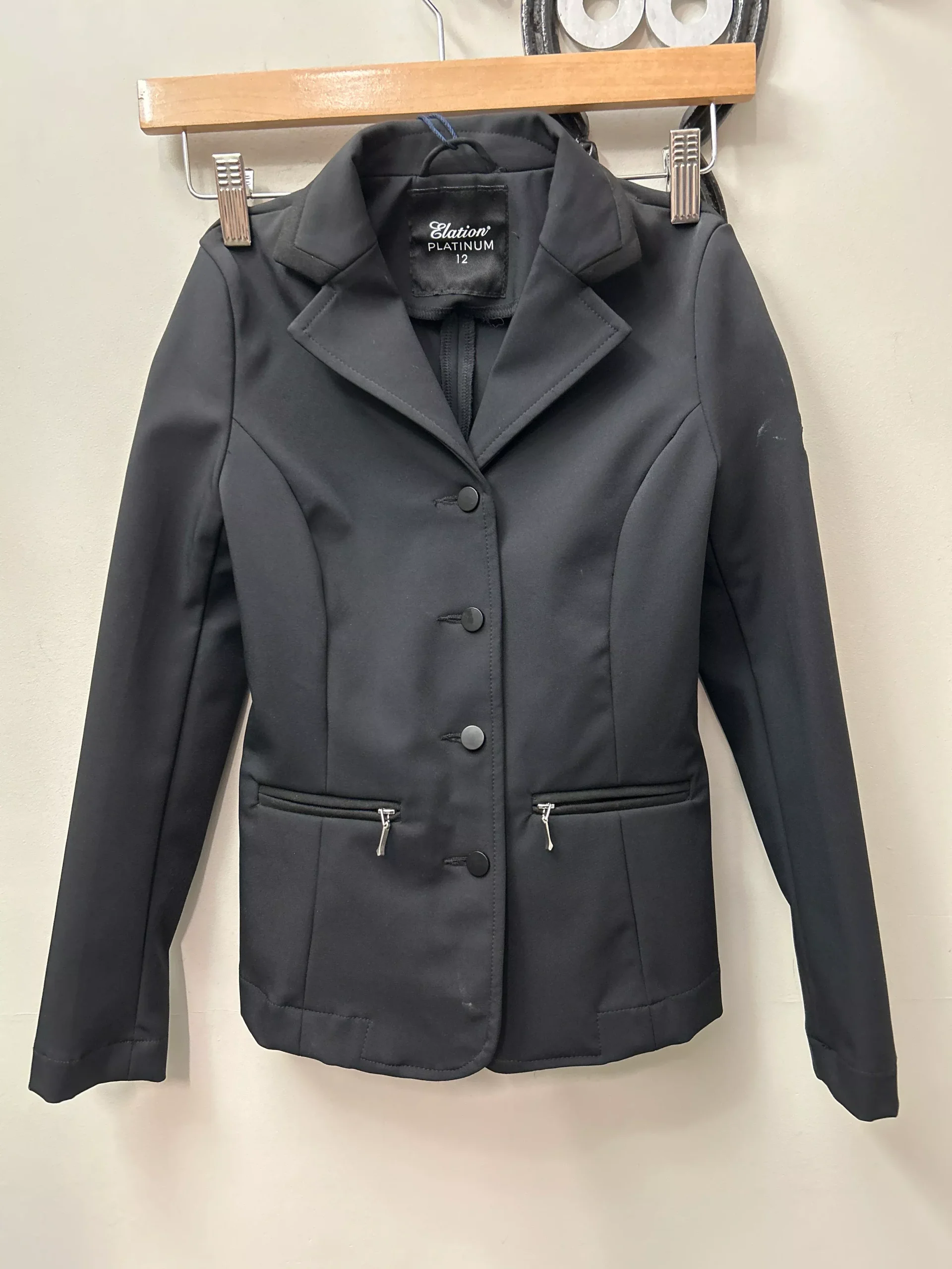 Elation Platinum Show Jacket Kids 12 Black