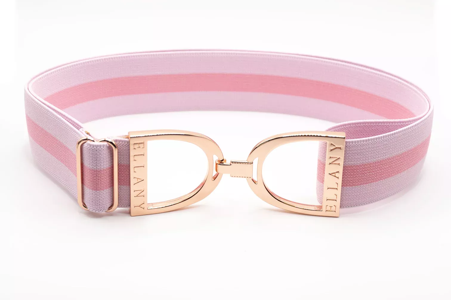 Ellany - Madelyn - 1.5” Rose Gold Stirrup Elastic Belt