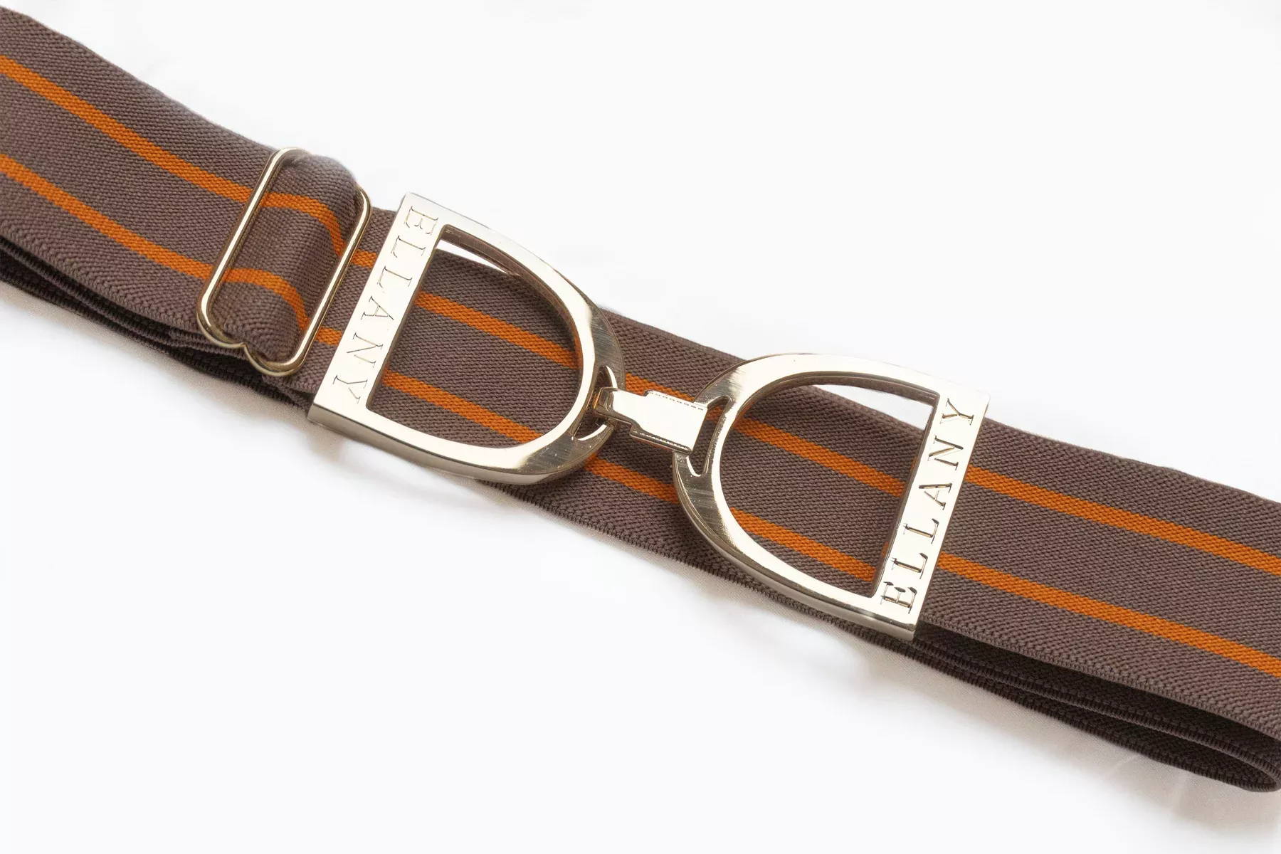 Ellany - Ophelia - 1.5” Gold Stirrup Elastic Belt