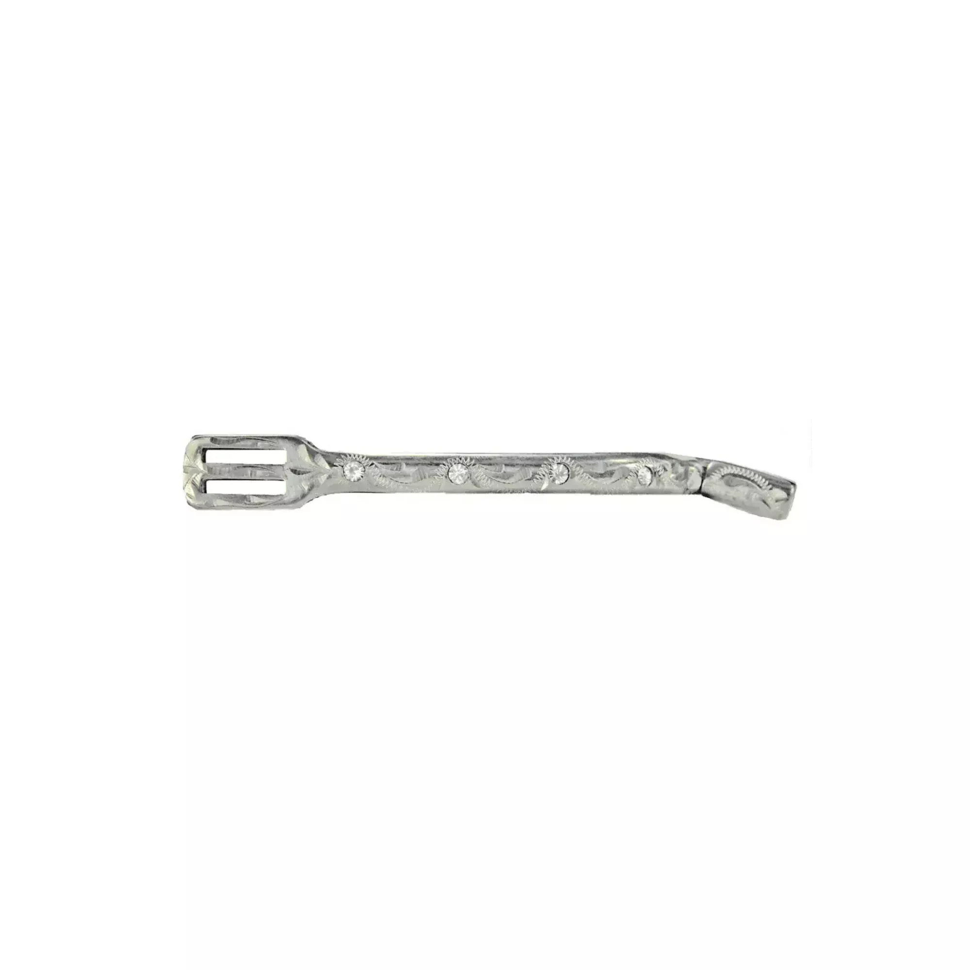 Engraved POW Ladies Spur with Rhinestones