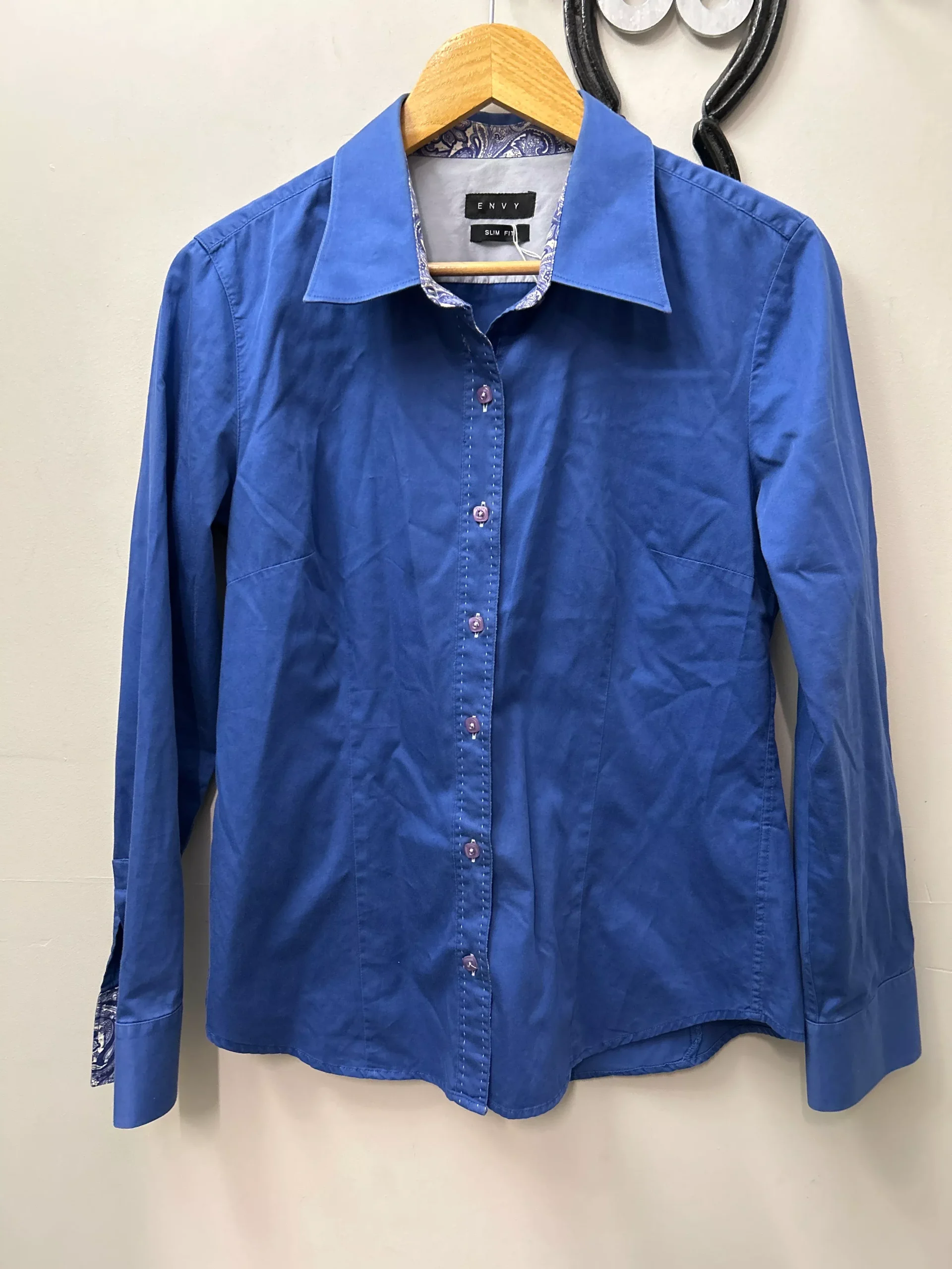 Envy Western Shirt Blue Medium