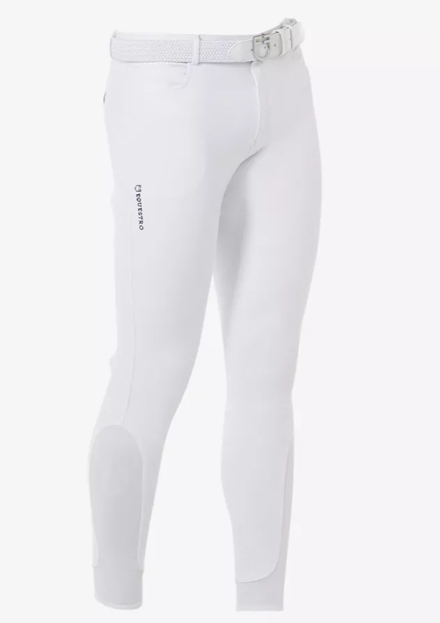 Equestro - Aria Men's Breech - Full Grip - White