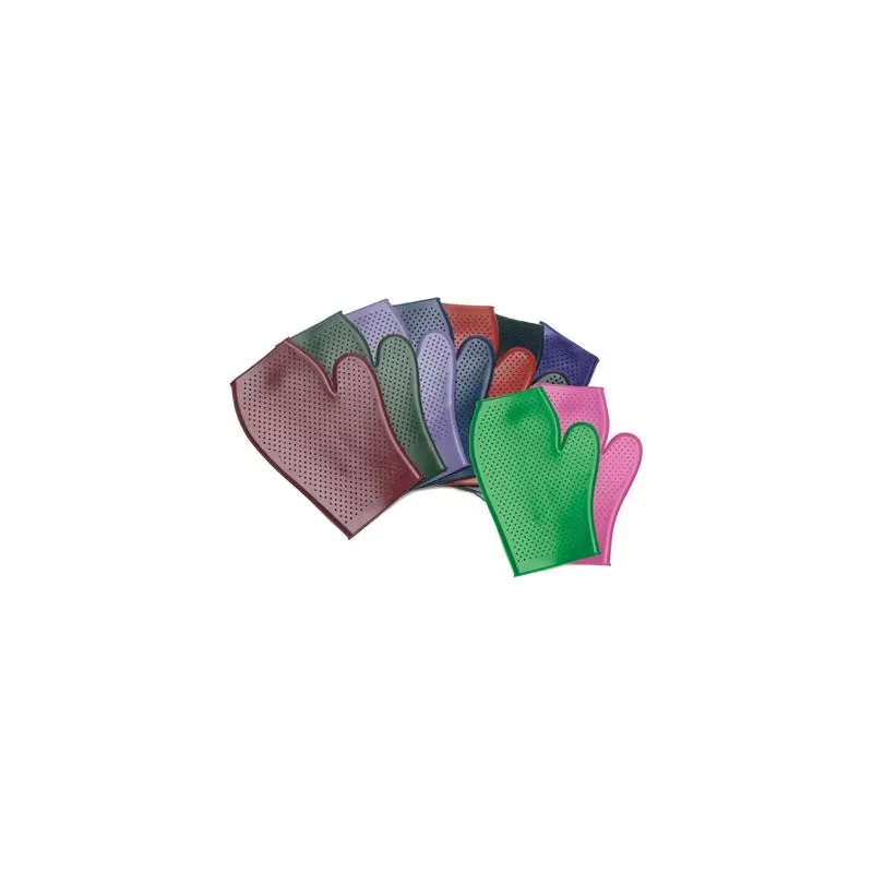 Equi-Essentials EcoPure Rubber Grooming Mitt – Burgundy