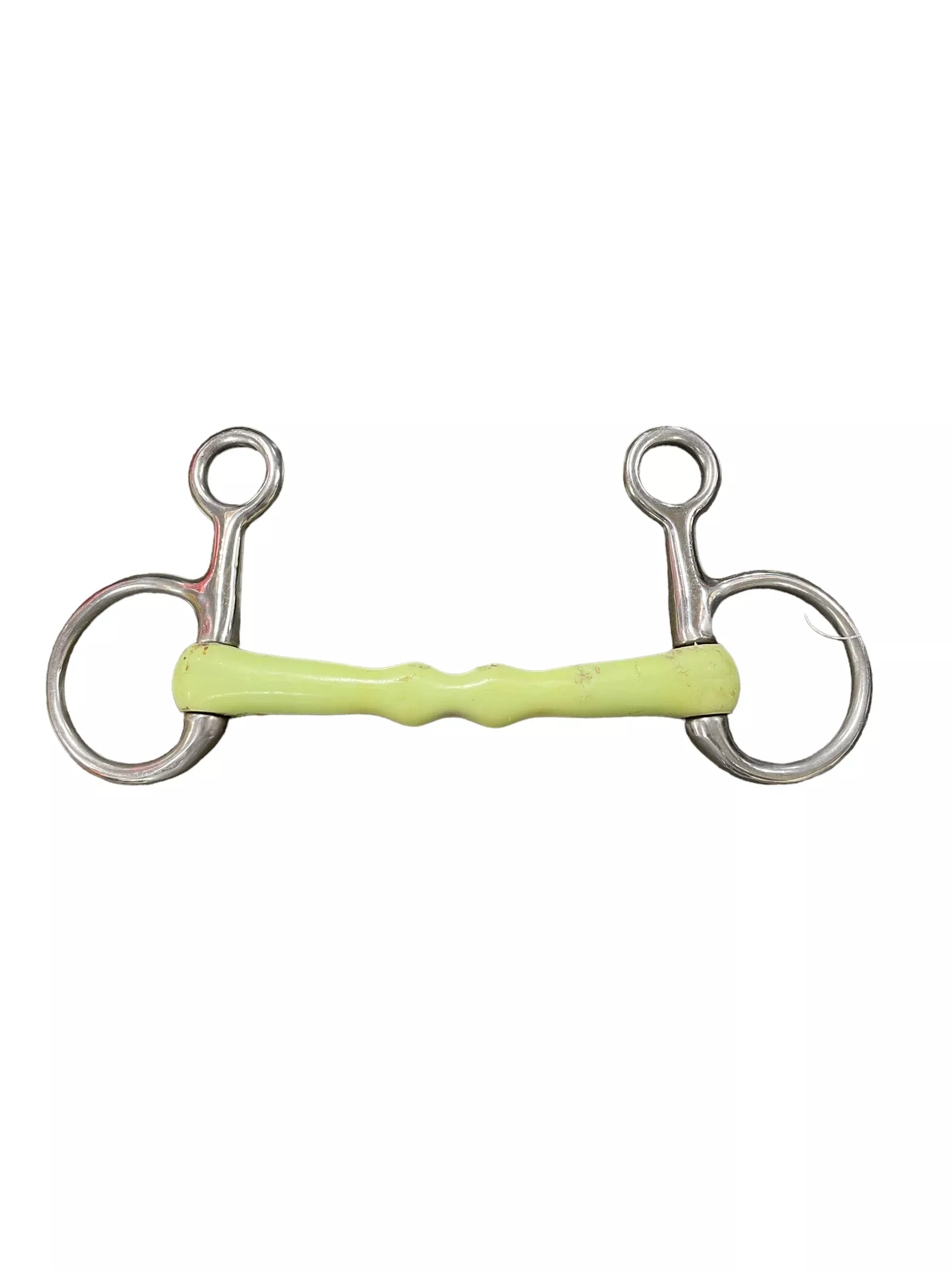 Equikind Hanging Cheek Snaffle - SS/Green - 5" - USED