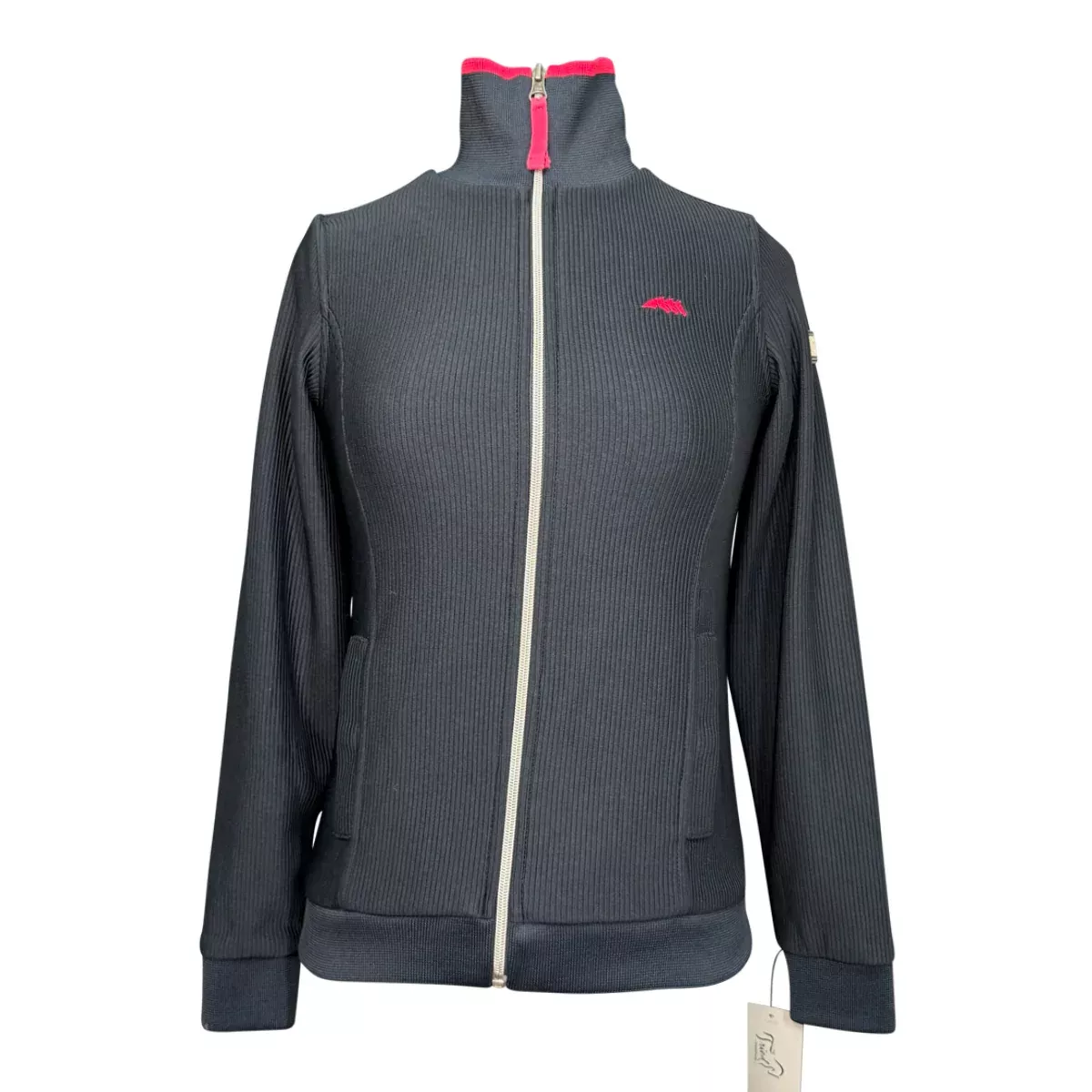 Equiline Ribbed Training Jacket in Navy - Women's XS