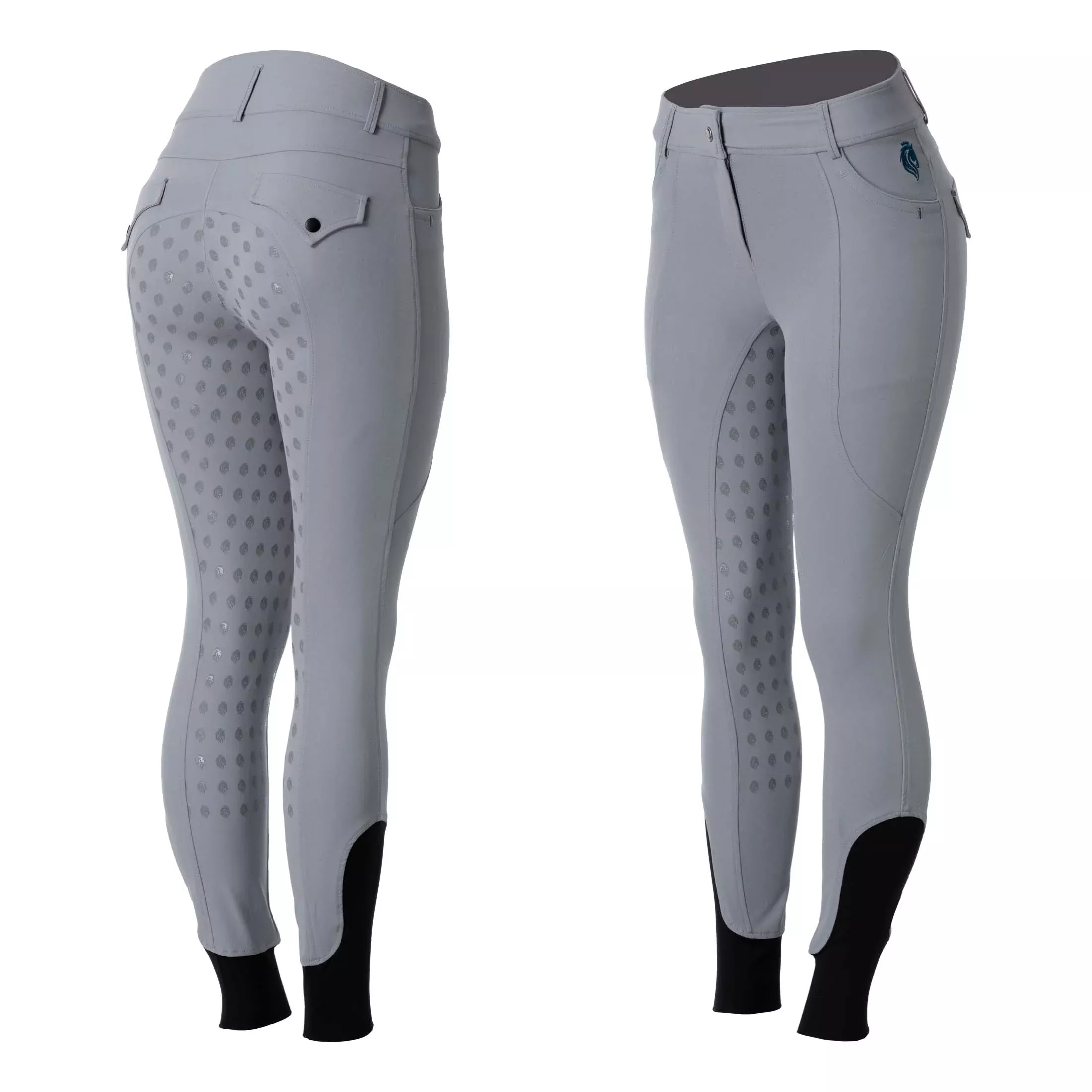 Equinavia Annika Womens Silicone Full Seat Breeches - Ultimate Gray