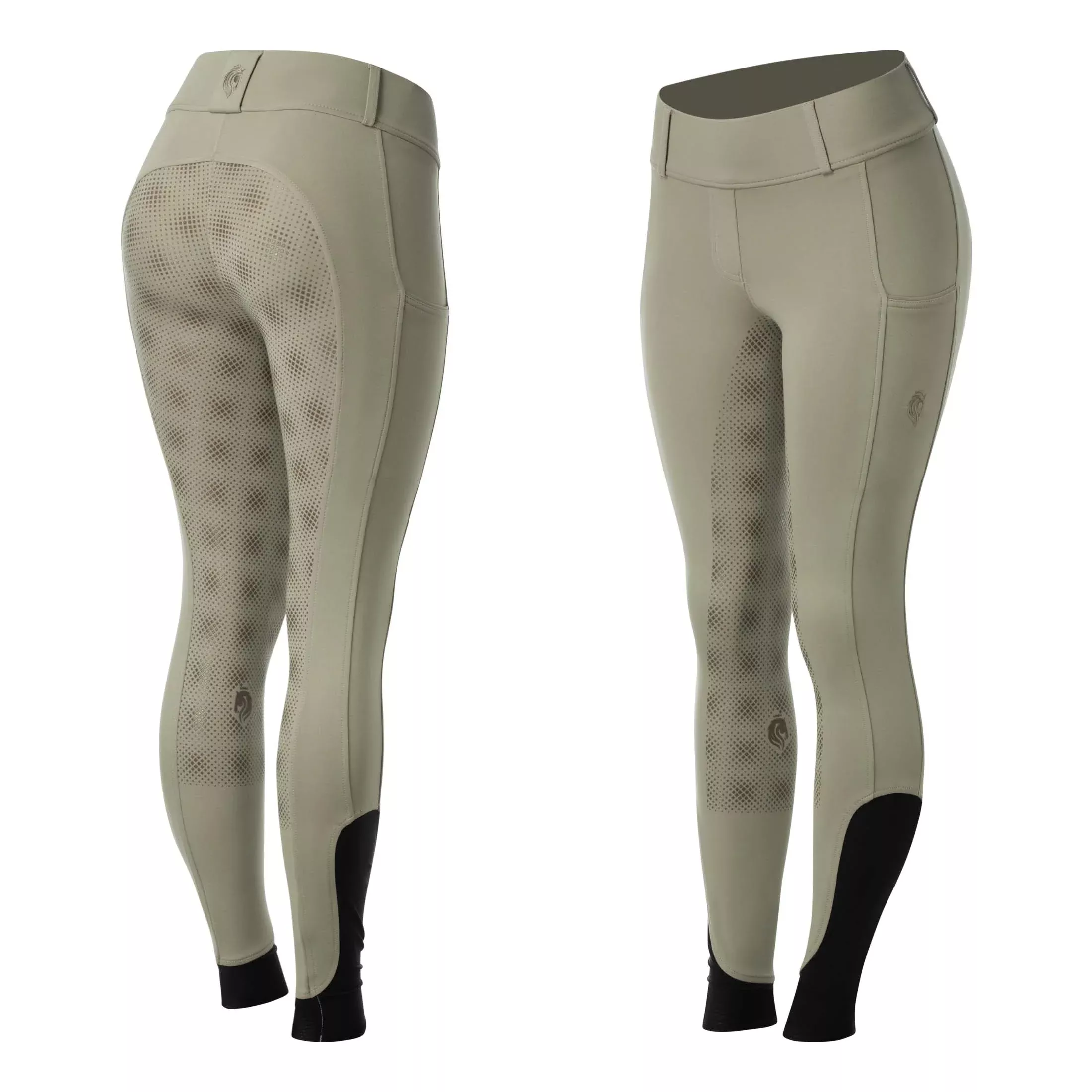 Equinavia Astrid Womens Pull On Full Seat Breeches - Tan/Tan