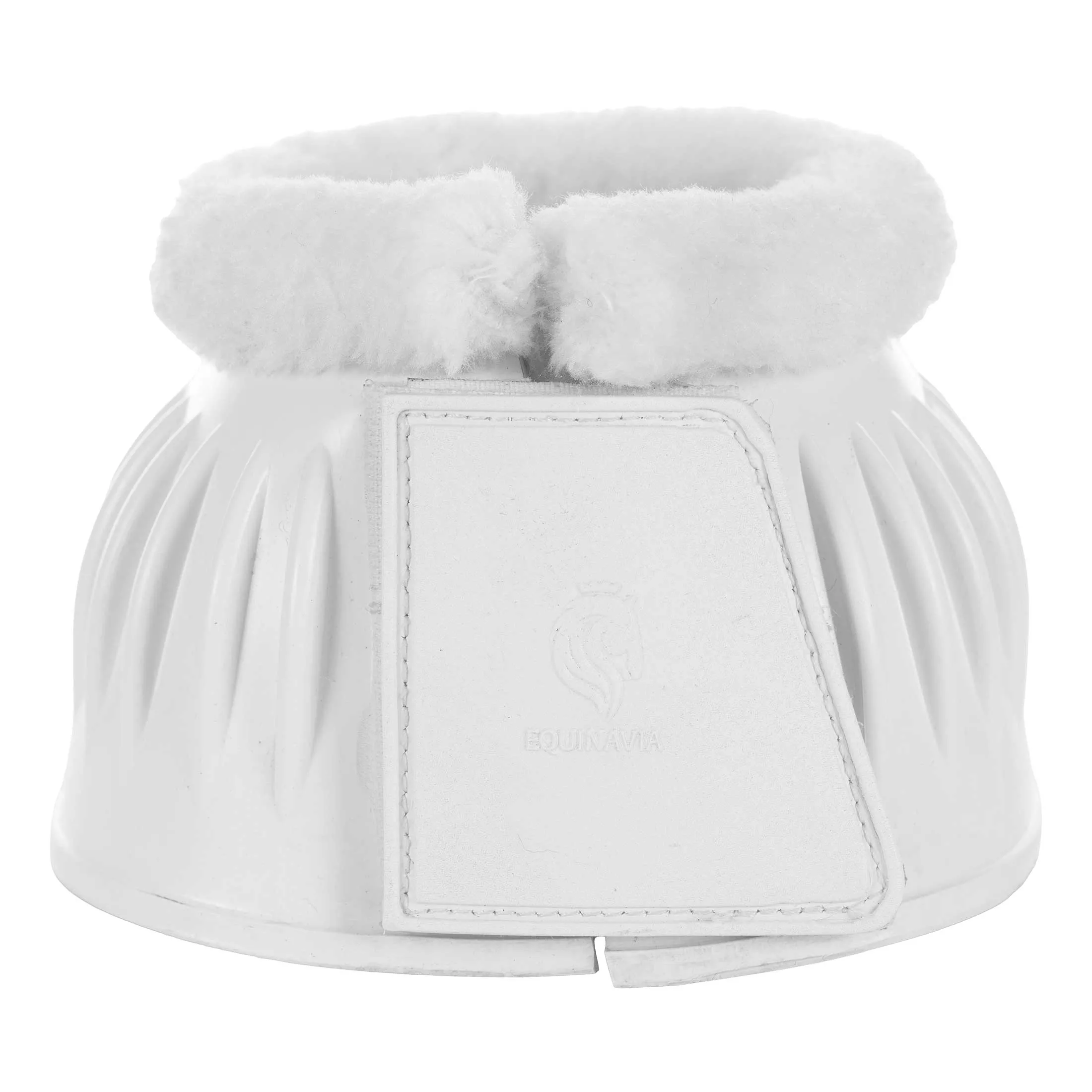 Equinavia Double Lock Fleece Top Rubber Bell Boots - White