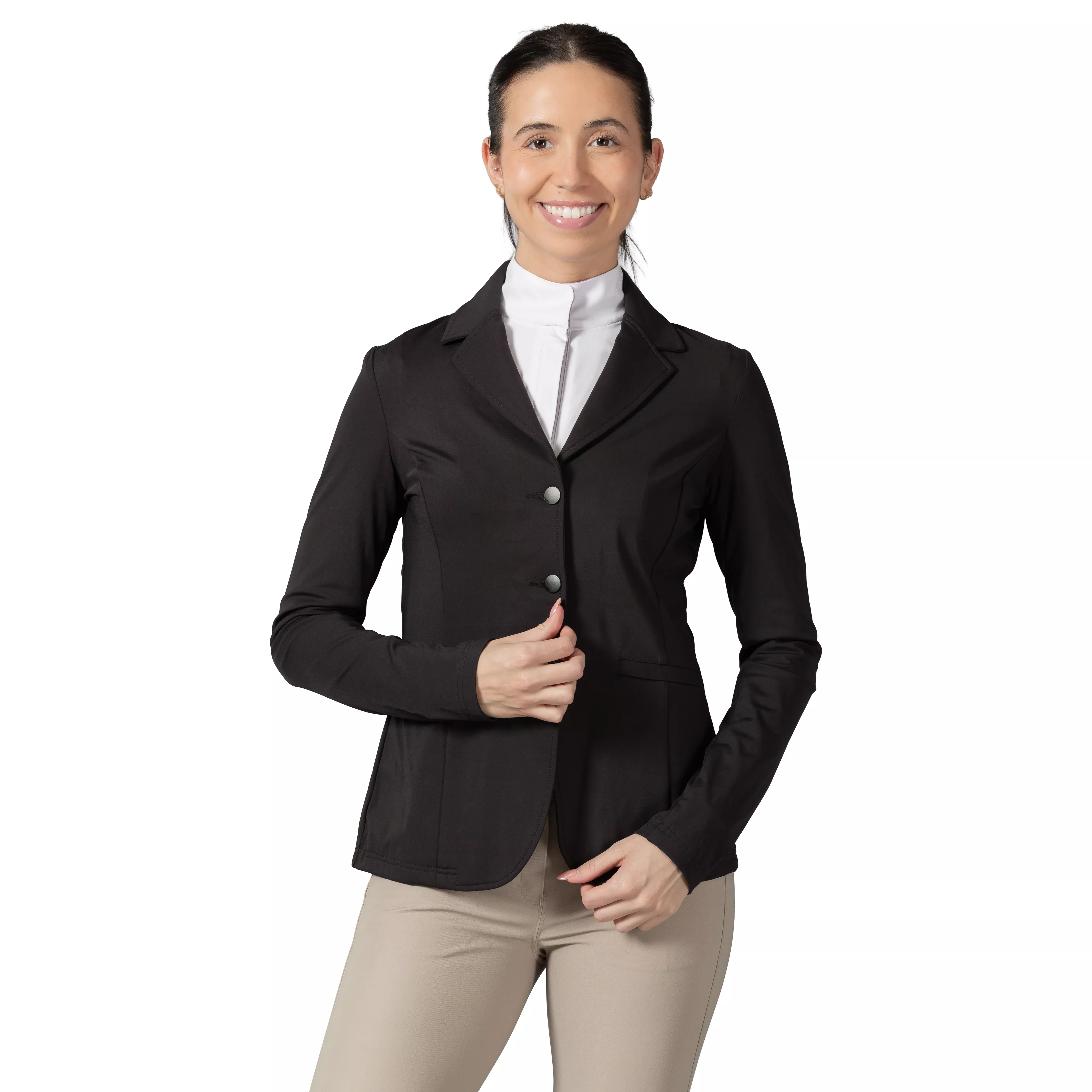 Equinavia Kristi Womens Lightweight Show Coat - Black