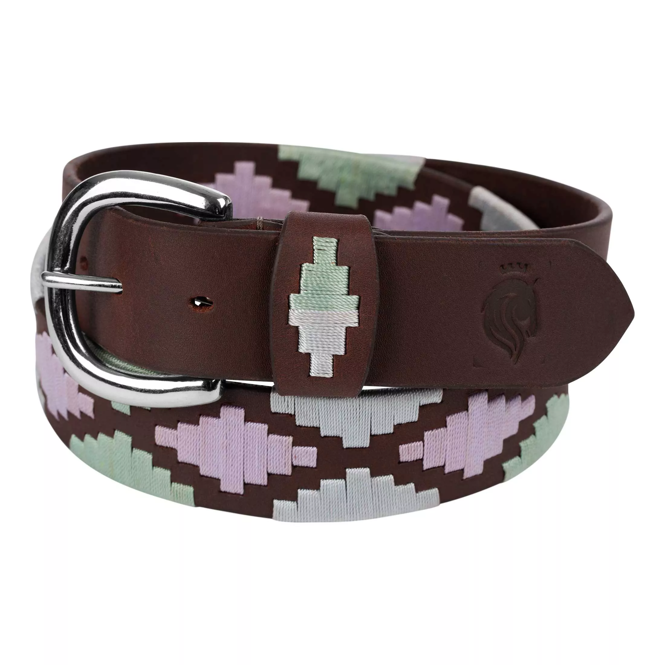 Equinavia Siri Polo Belt - Brown/Lavender/Misty Jade
