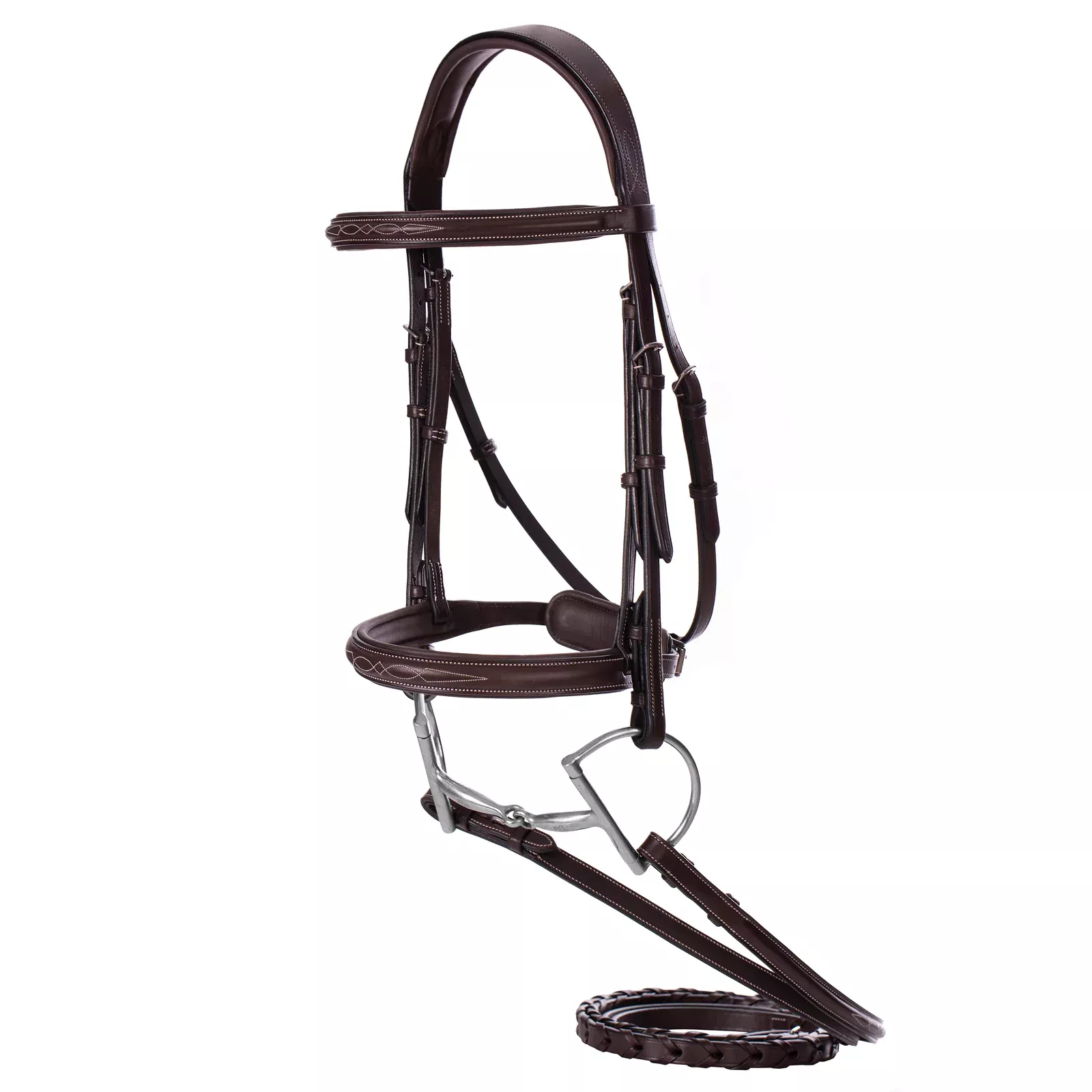 Equinavia Valkyrie Pony Fancy Stitched Bridle - Chocolate Brown