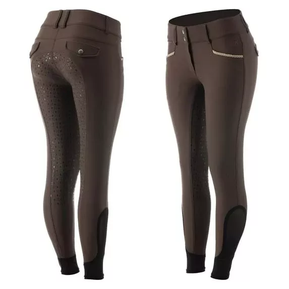 Equinavia Womens Madeleine Full Seat Breeches Earth Brown