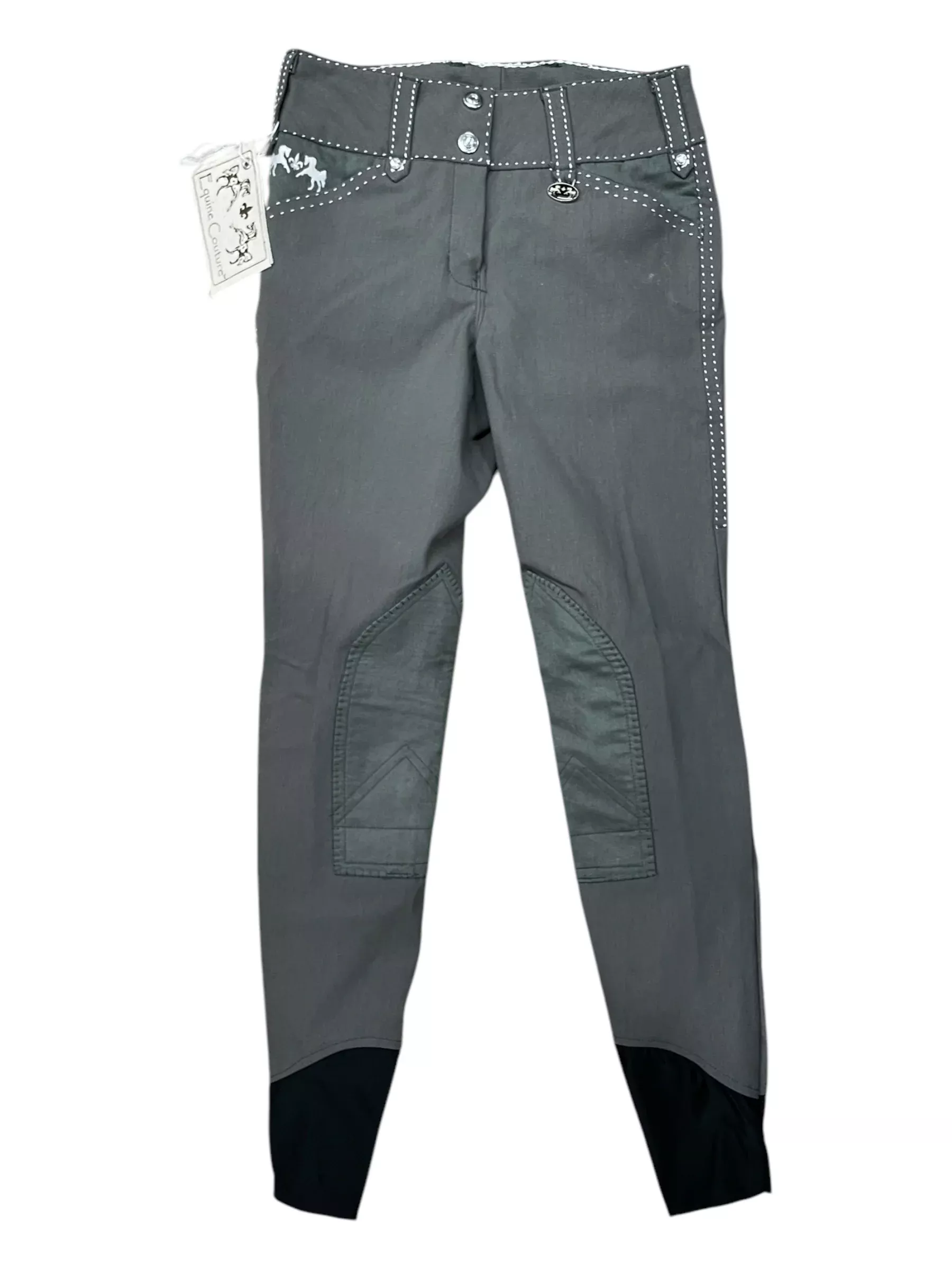 Equine Couture Blakely KP Breech *NWT* - Grey - 26 - USED