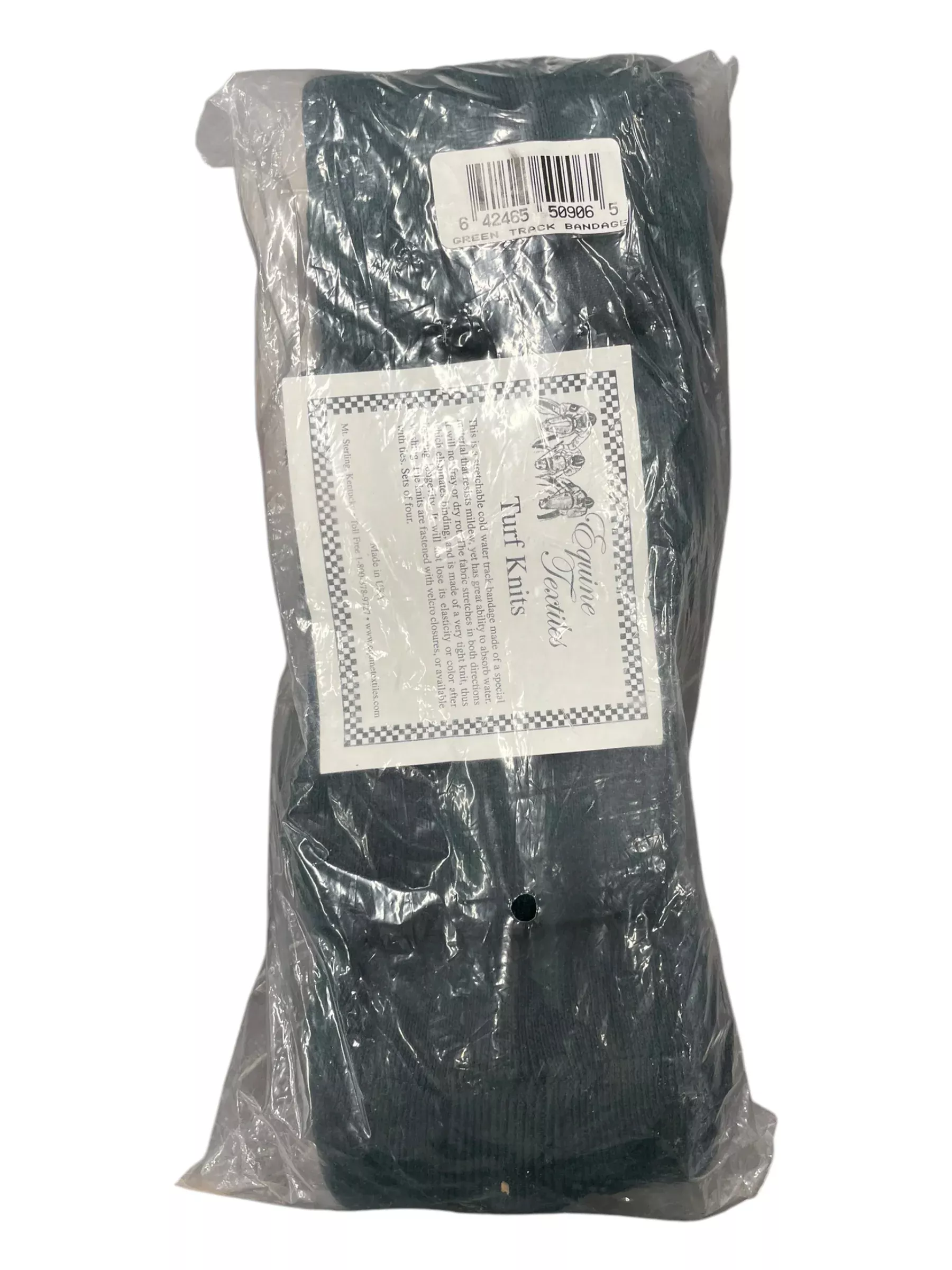 Equine Textiles Track Bandages *4, NWT* - Green - USED