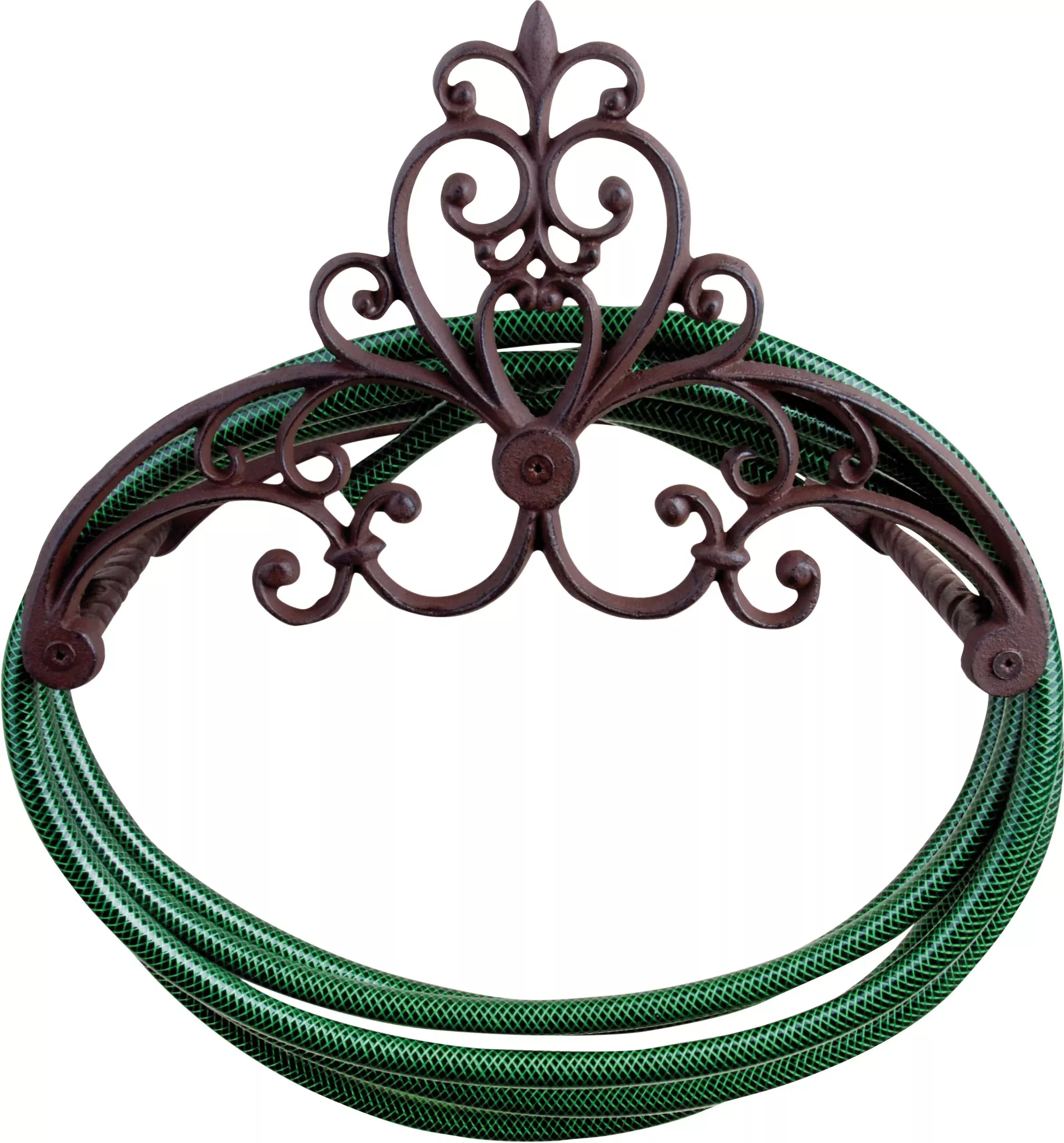 Esschert Design Cast Iron Hose Holder Brown