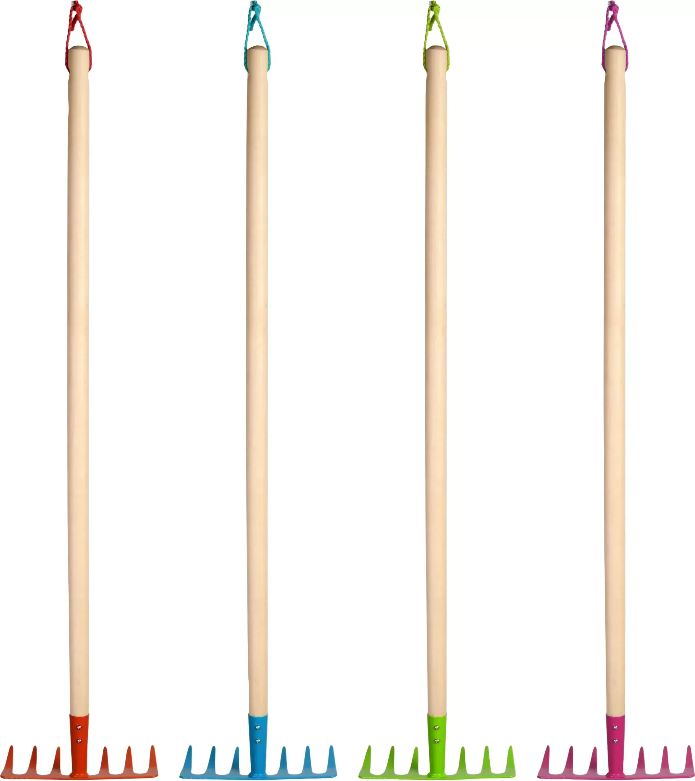 Esschert Design Children's Metal Rake with Wood Handle Assorted