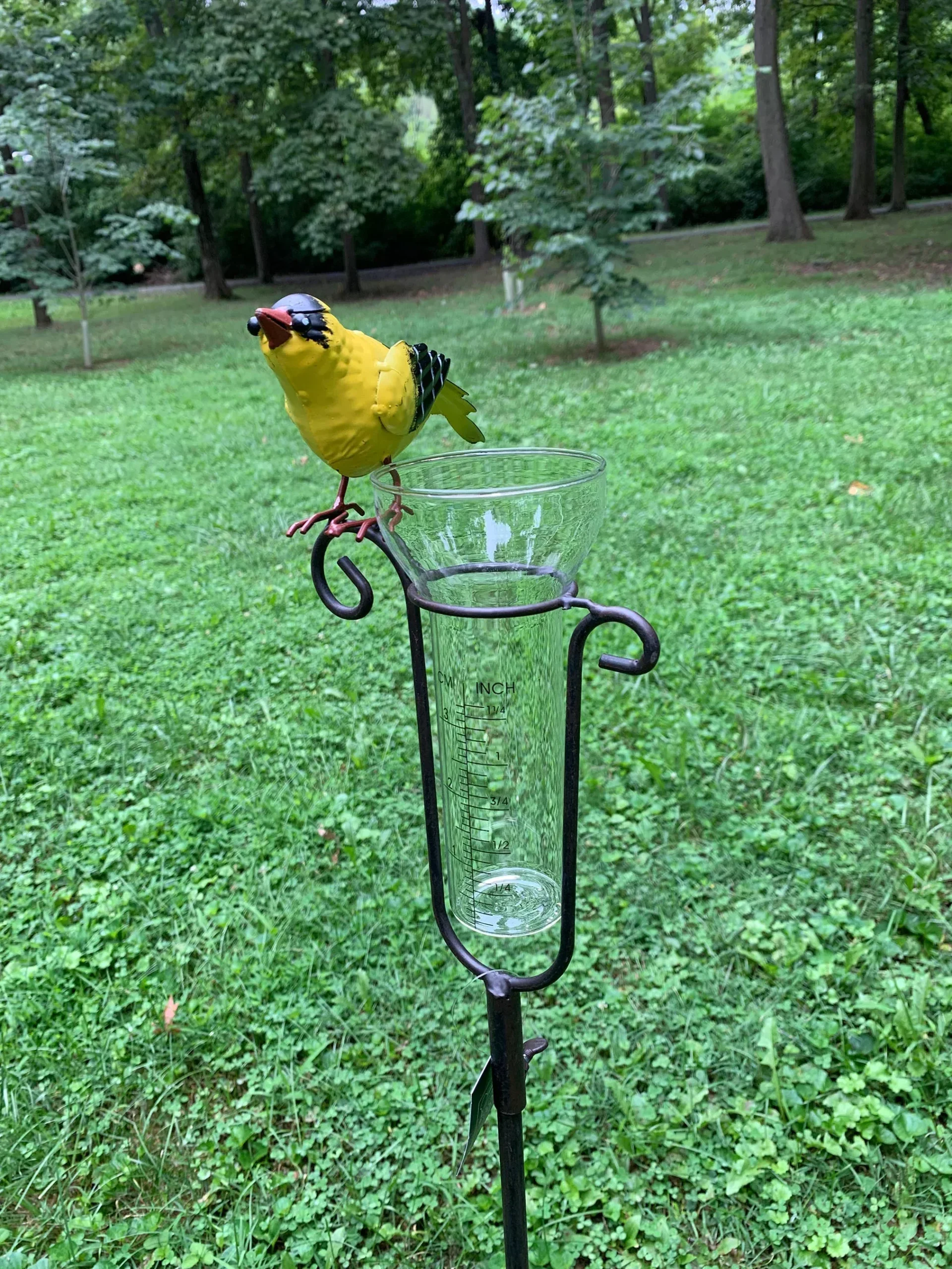 Esschert Design Finch Rain Gauge with Stake