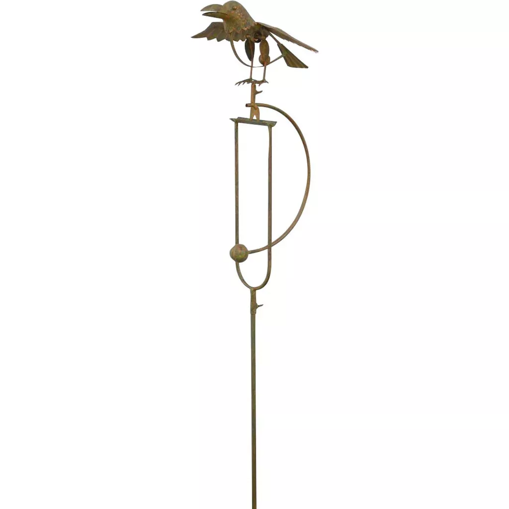 Esschert Design Metal Bird Rocker Garden Stake