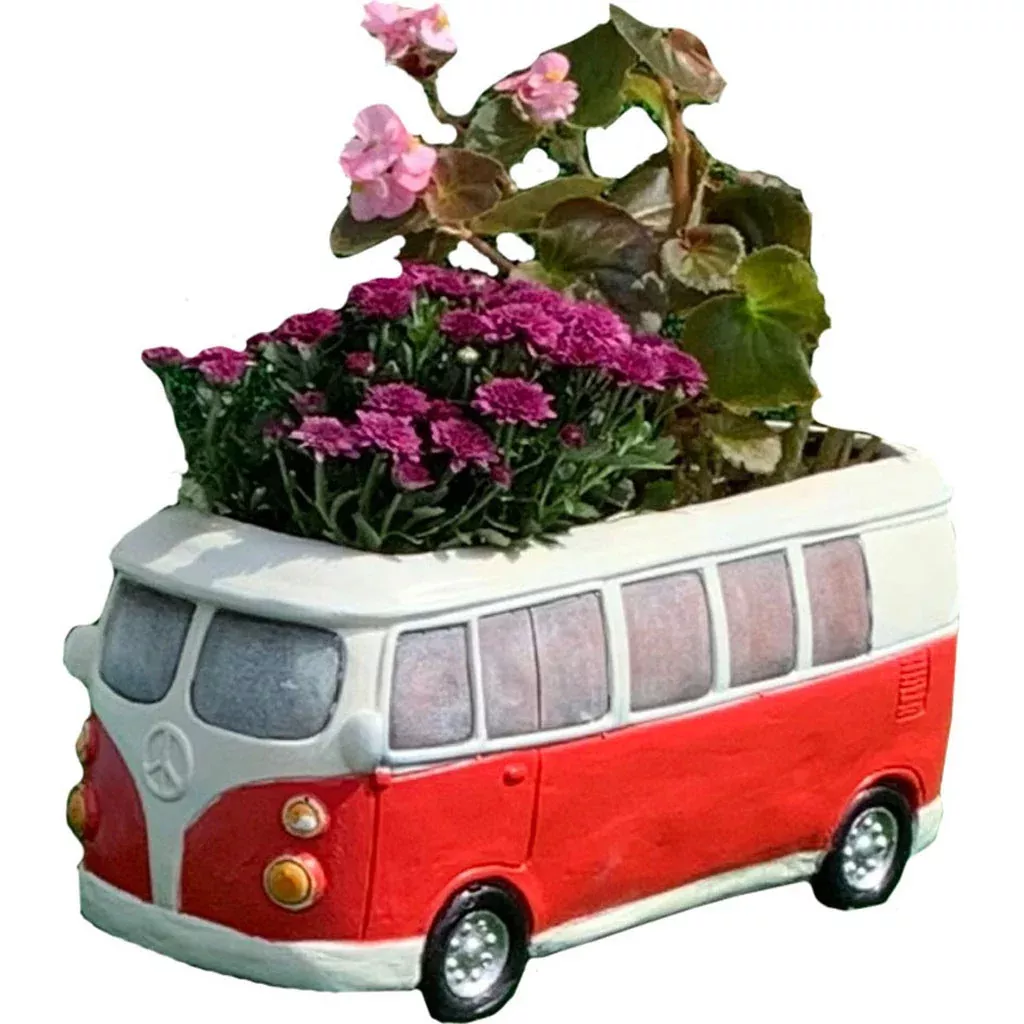 Esschert Design MGO Van Planter, Red, 16.1 in