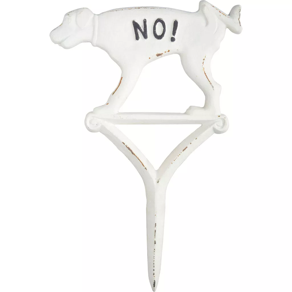Esschert Design No! Peeing Yard Sign, Cast Iron, 13 IN