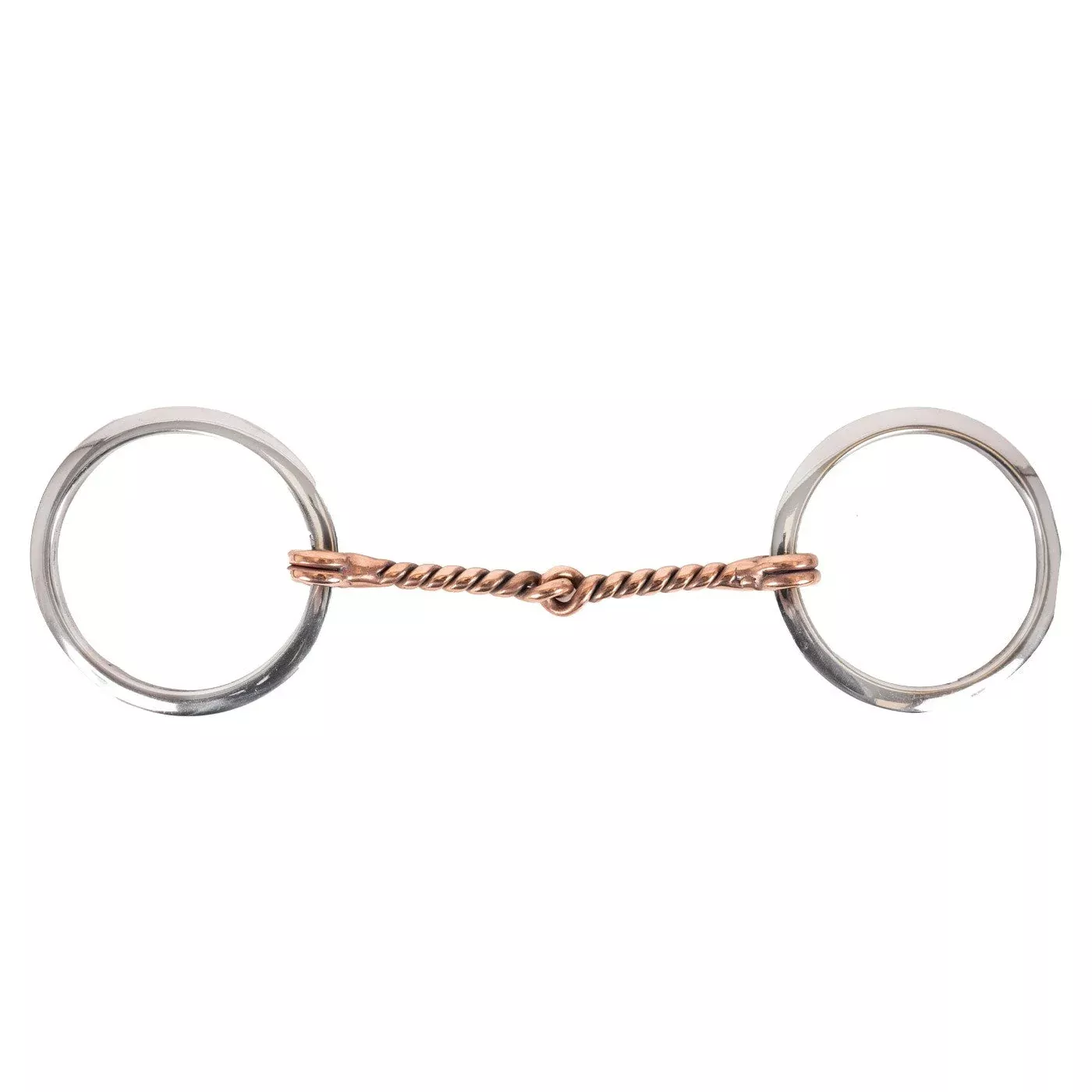 EvoEq Flat Ring Copper Twisted Mouth Bit