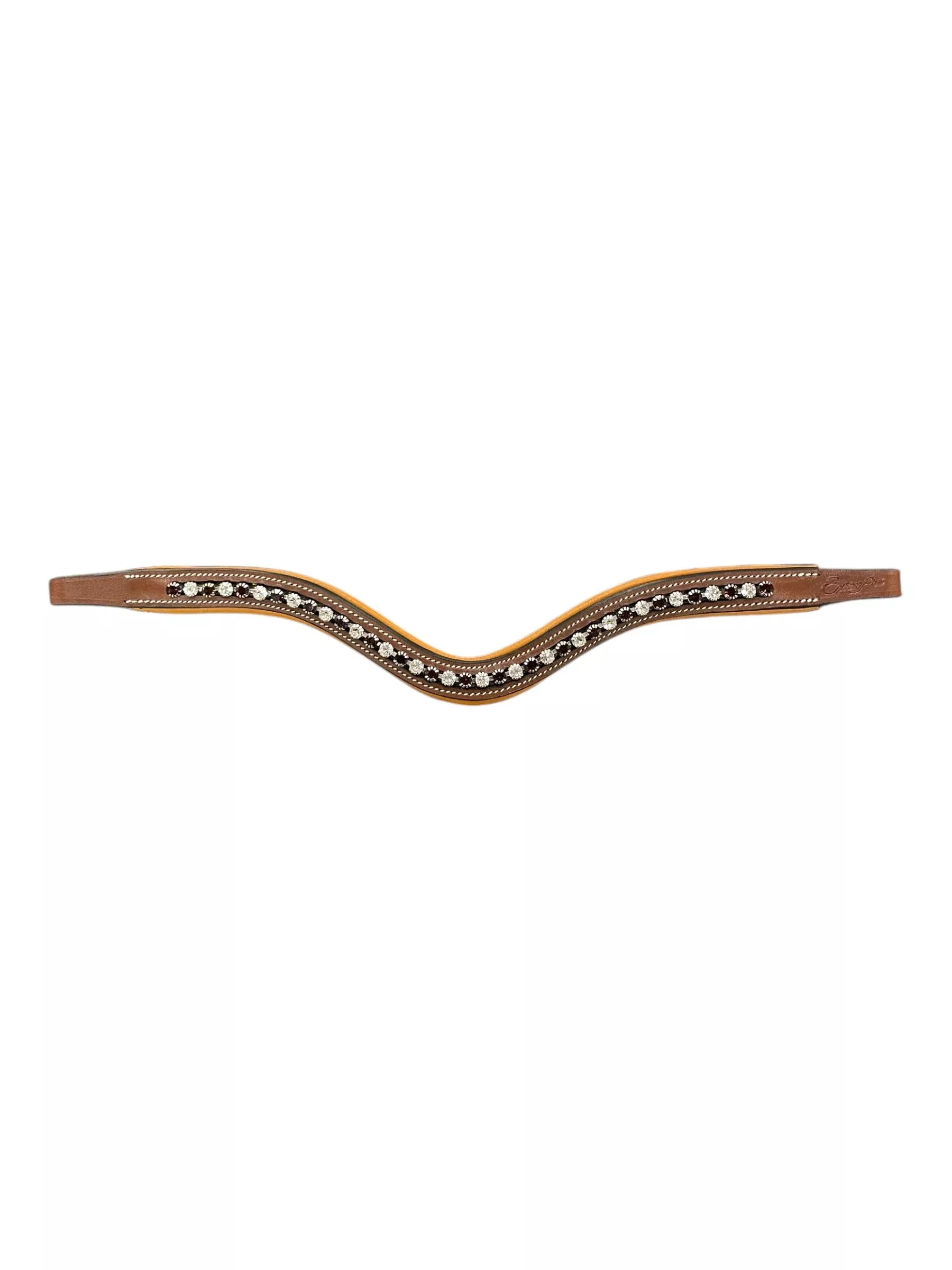 ExionPro Browband - Brown/Burgundy/Clear - Approx 15.5" - USED