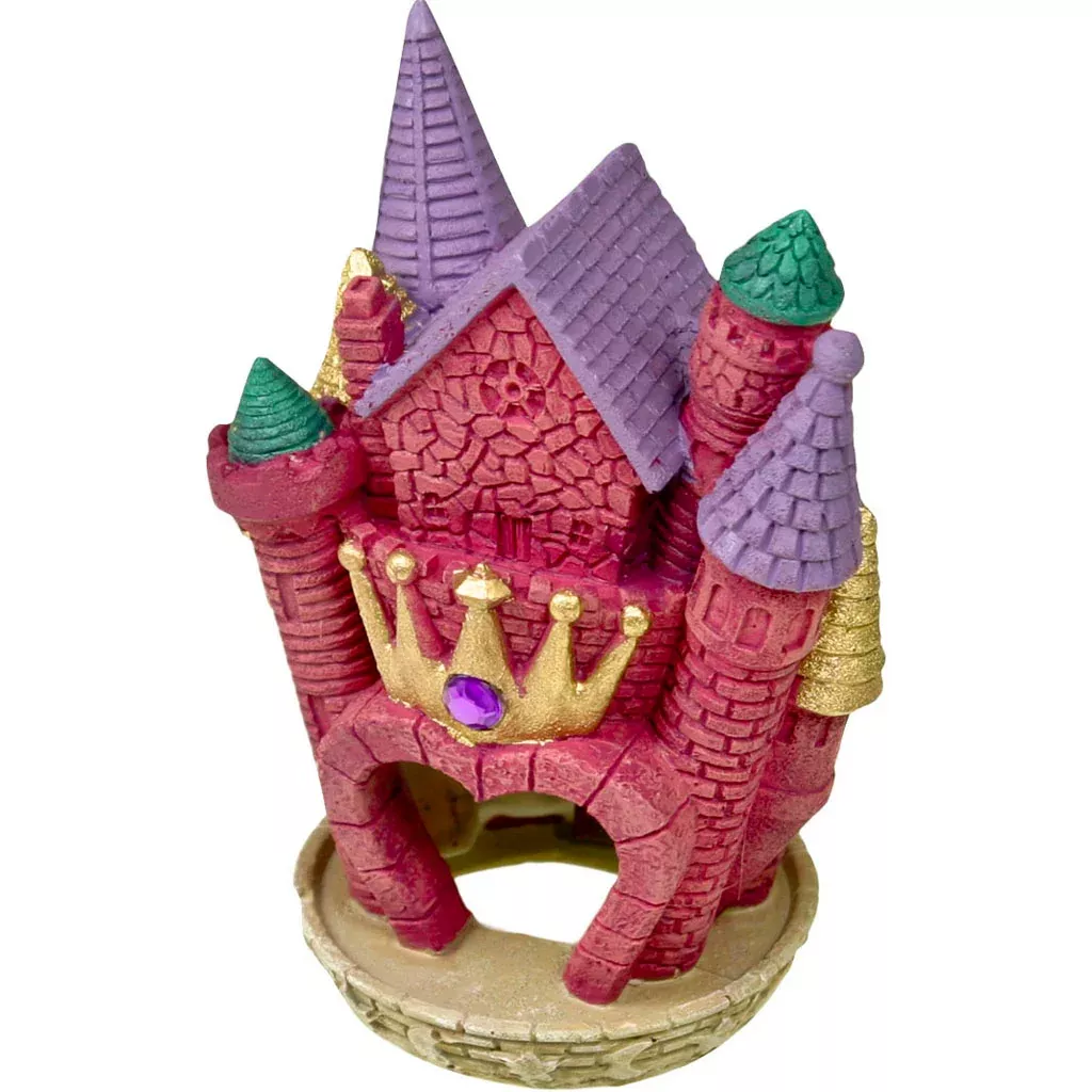 Exotic Environments Princess Castle Aquarium Ornament Medium Pink