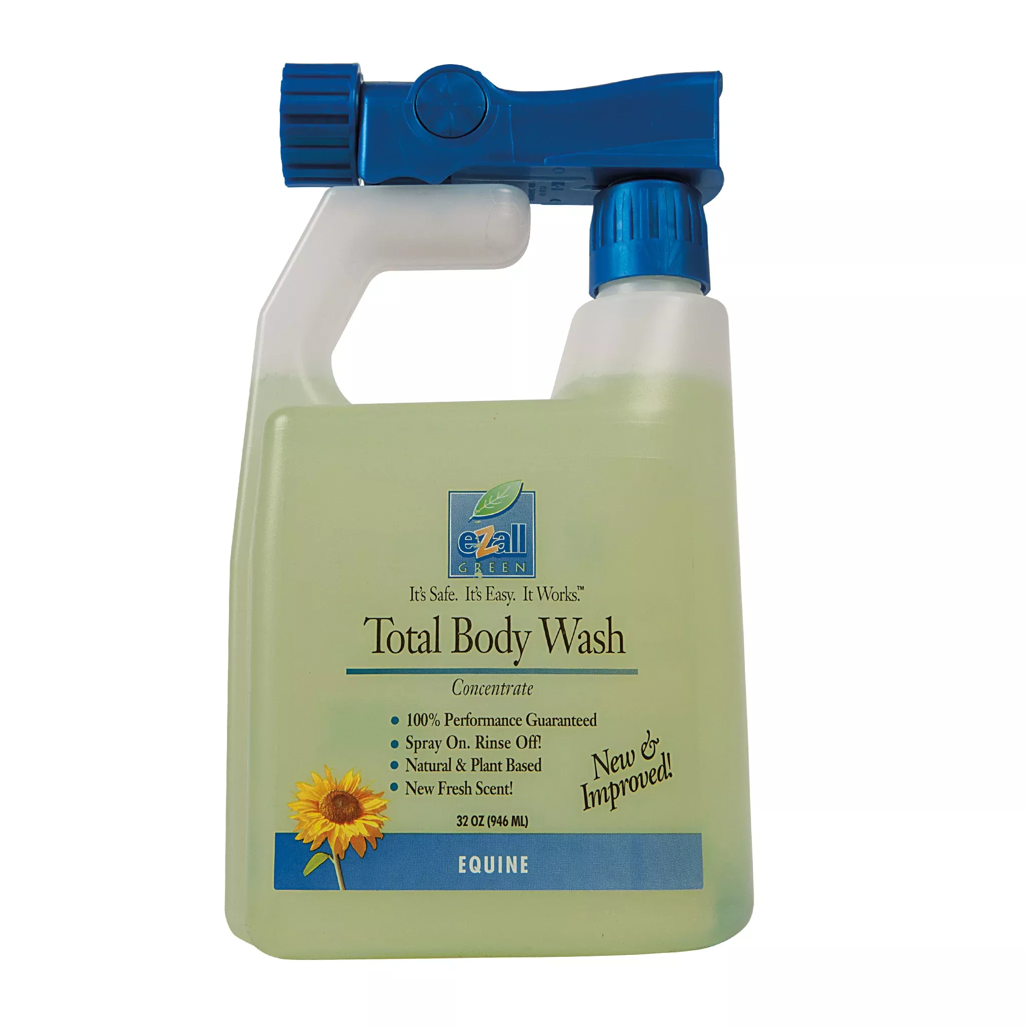 eZall Total Body Wash & Horse Shampoo, Green