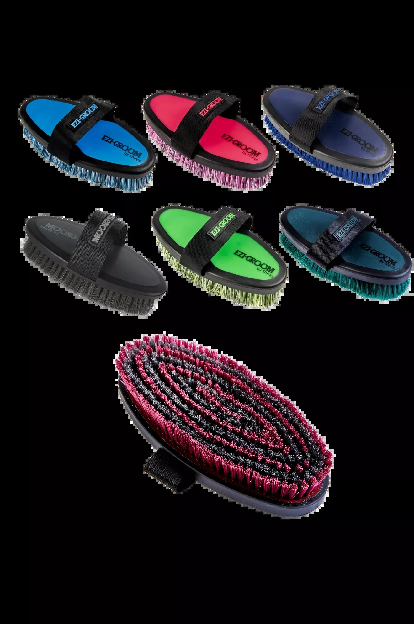 Ezi-Groom Grip Body Brush Assorted