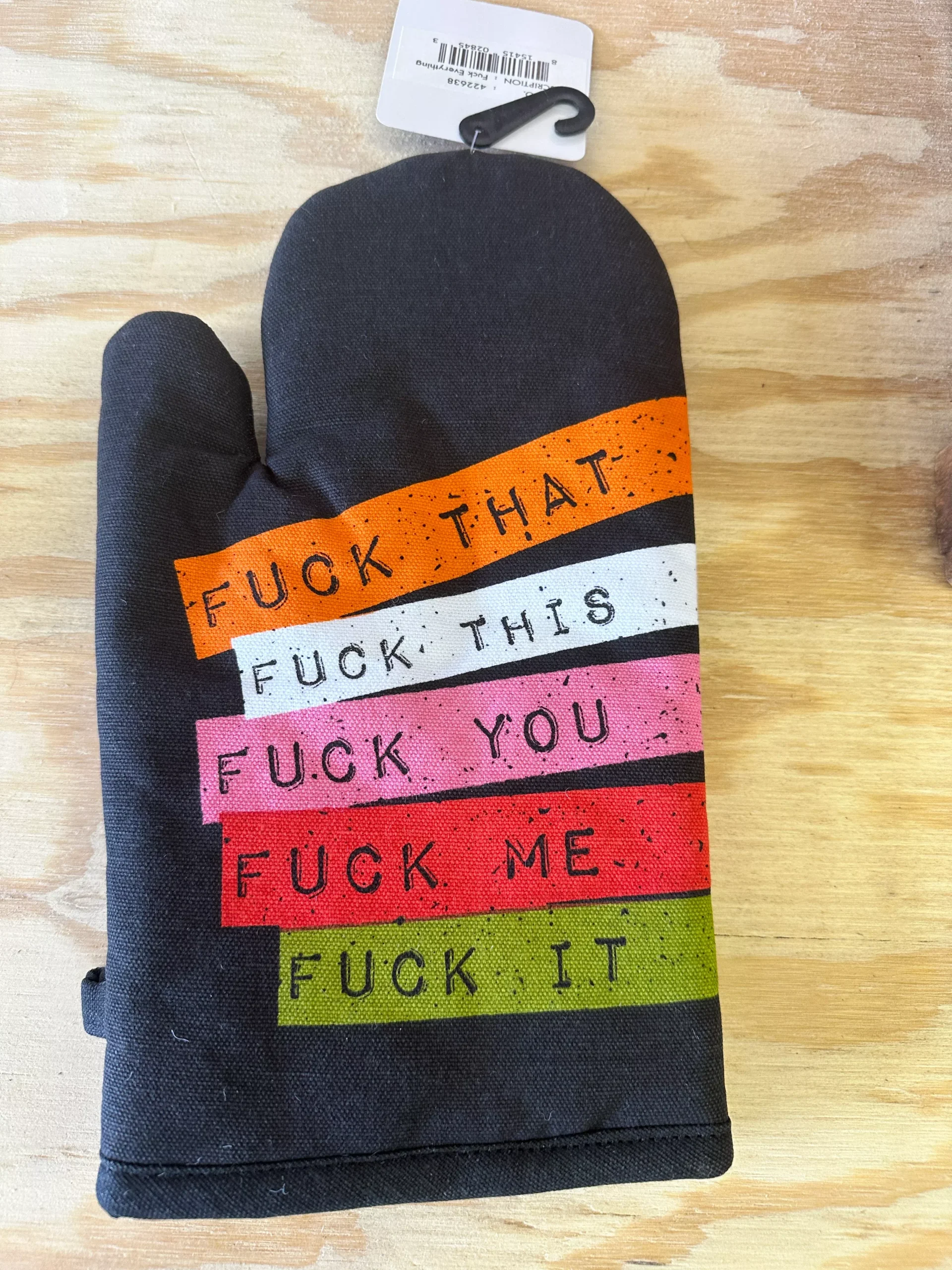 F*ck Everything oven mitt