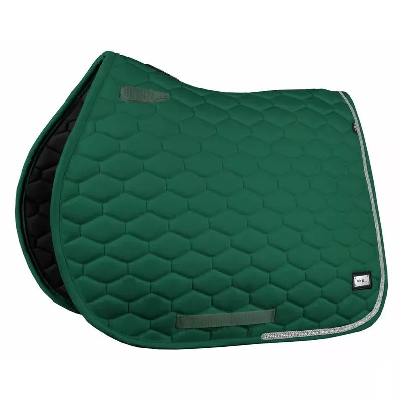 Fair Play Hexagon Crystal All Purpose Saddle Pad – Dark Green