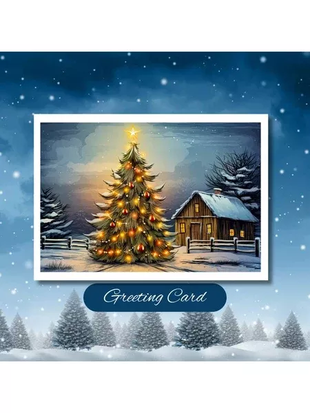 Farmhouse Holiday Christmas Card