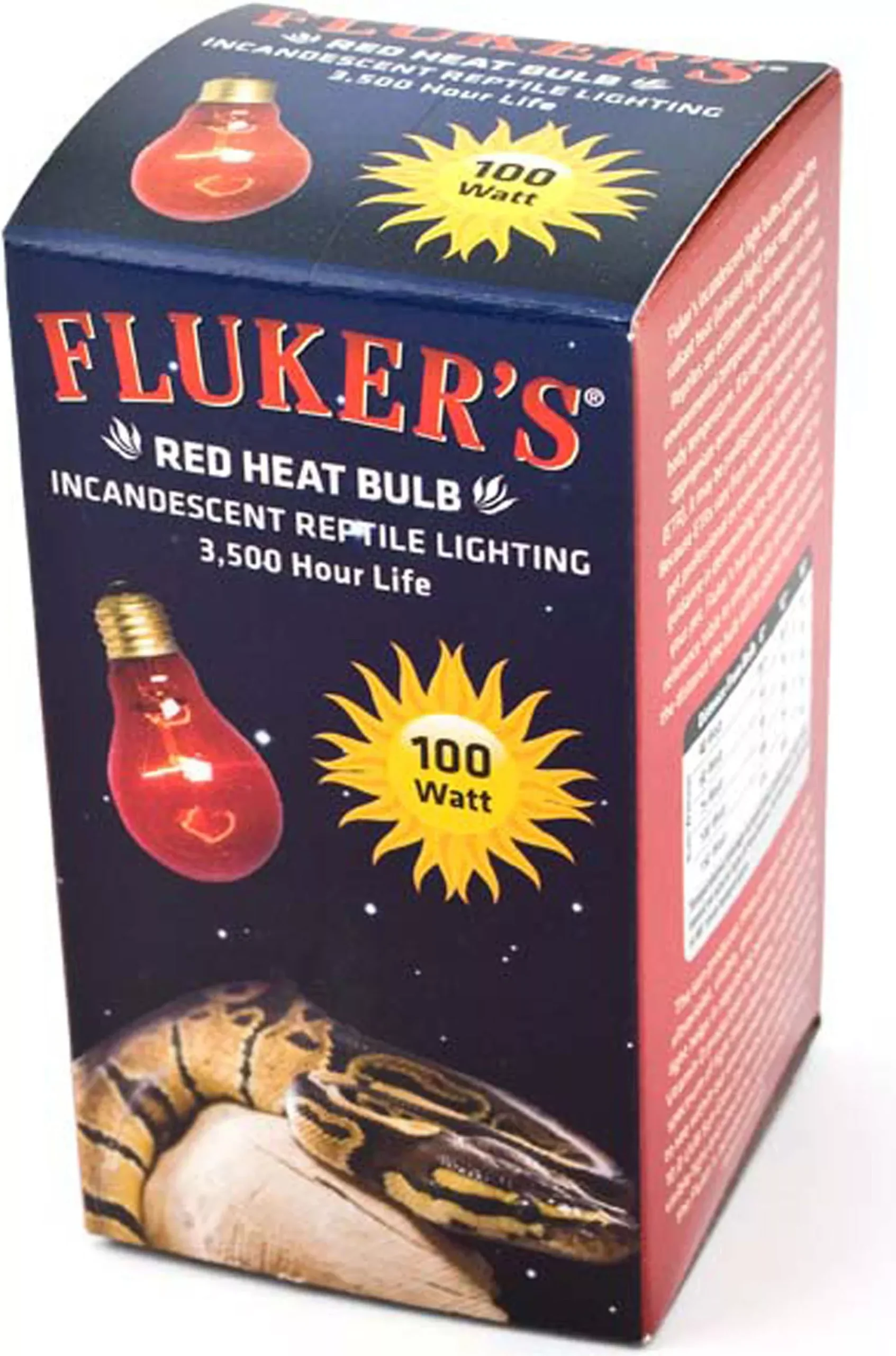 Fluker's Red Heat Bulb, 100 Watt