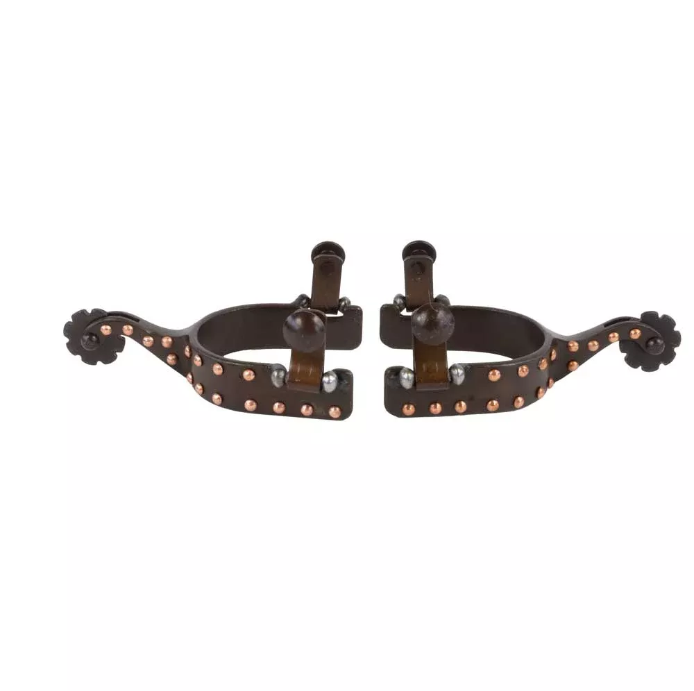 Formay Brown Youth Spur with Copper Dots