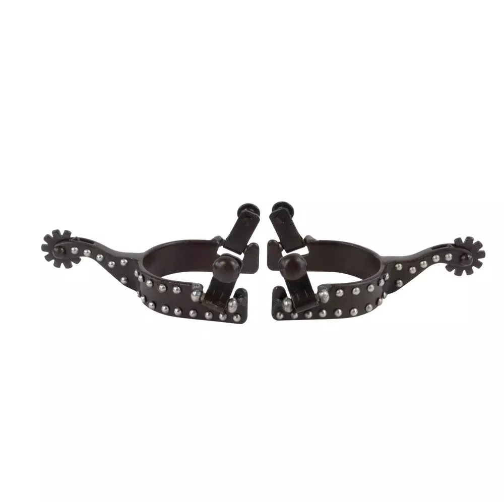 Formay Brown Youth Spur with Silver Dots