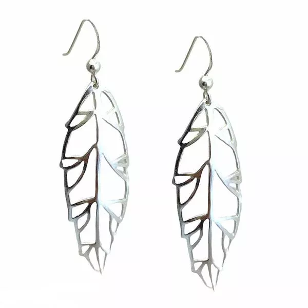FRINGE FEATHER EARRINGS