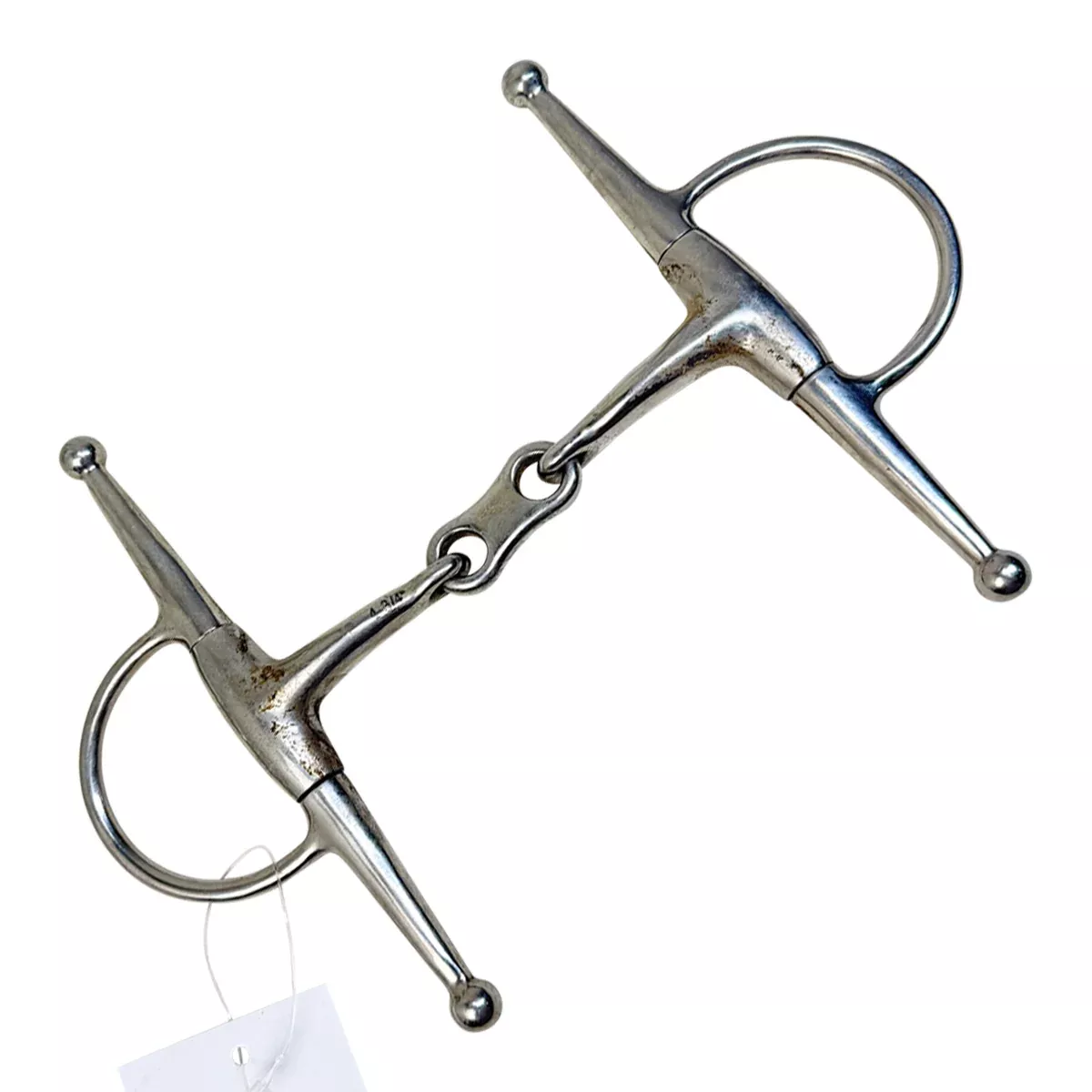 Full Cheek French Link Single Joint Snaffle Bit in Stainless Steel - 4 3/4"