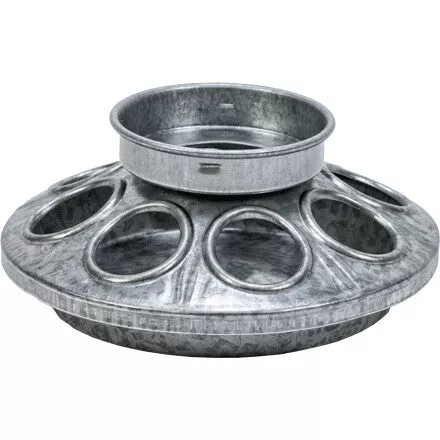 Galvanized Chick Feeder Base