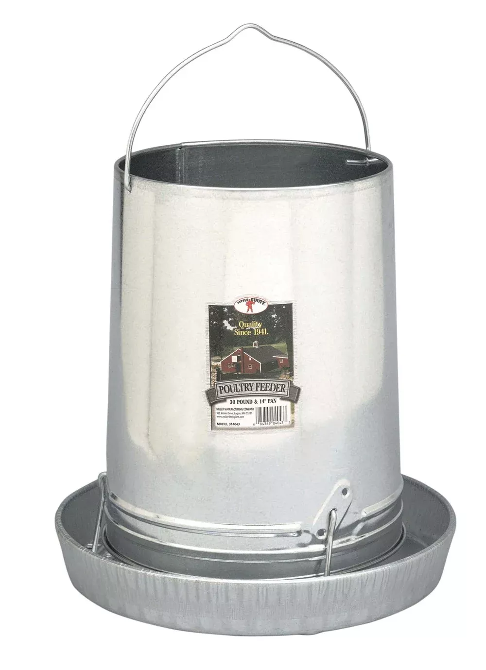 Galvanized Hanging Poultry Feeder, 30lb